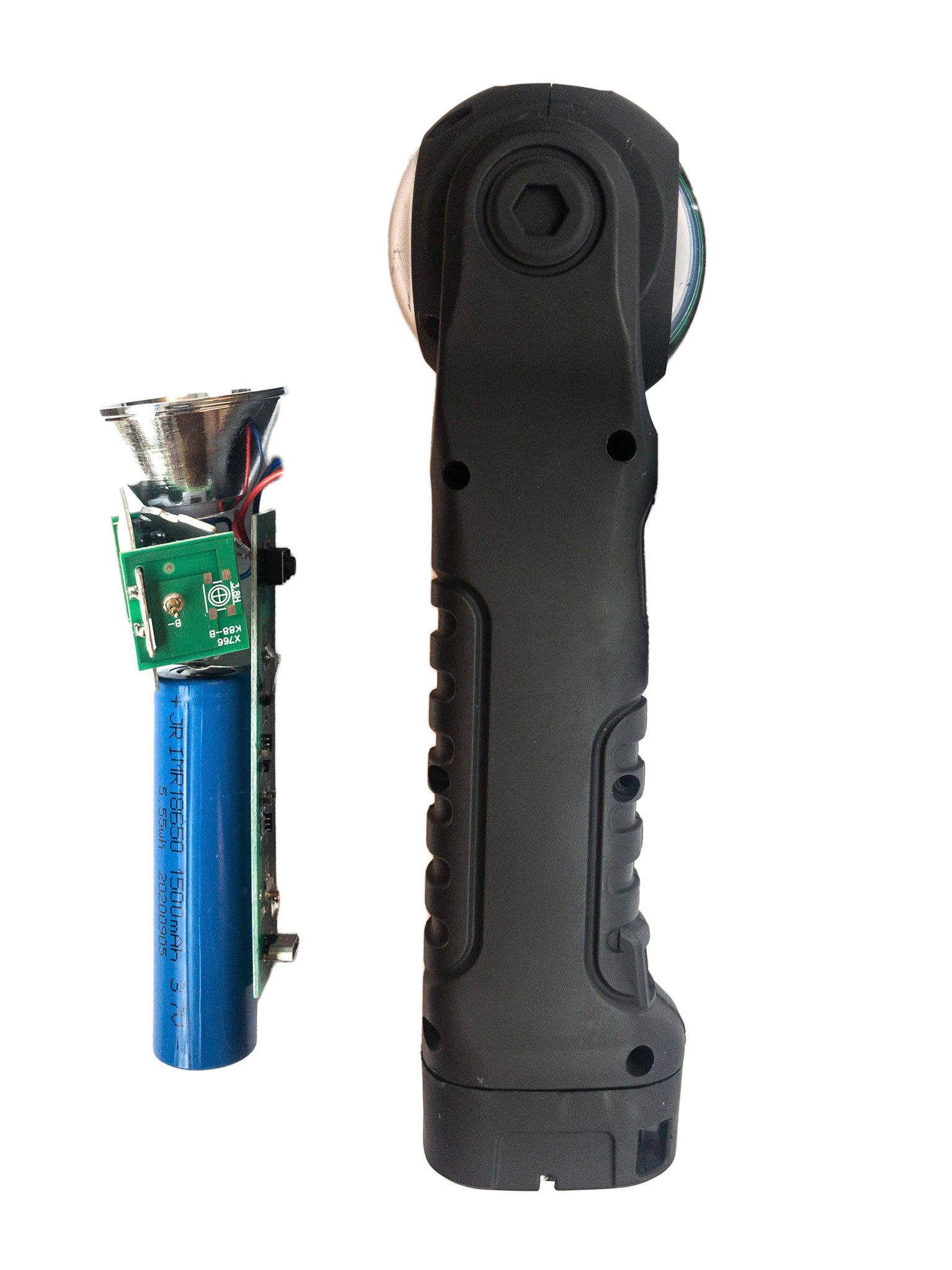 Size comparison between internals and shell of the given product starting point of the task