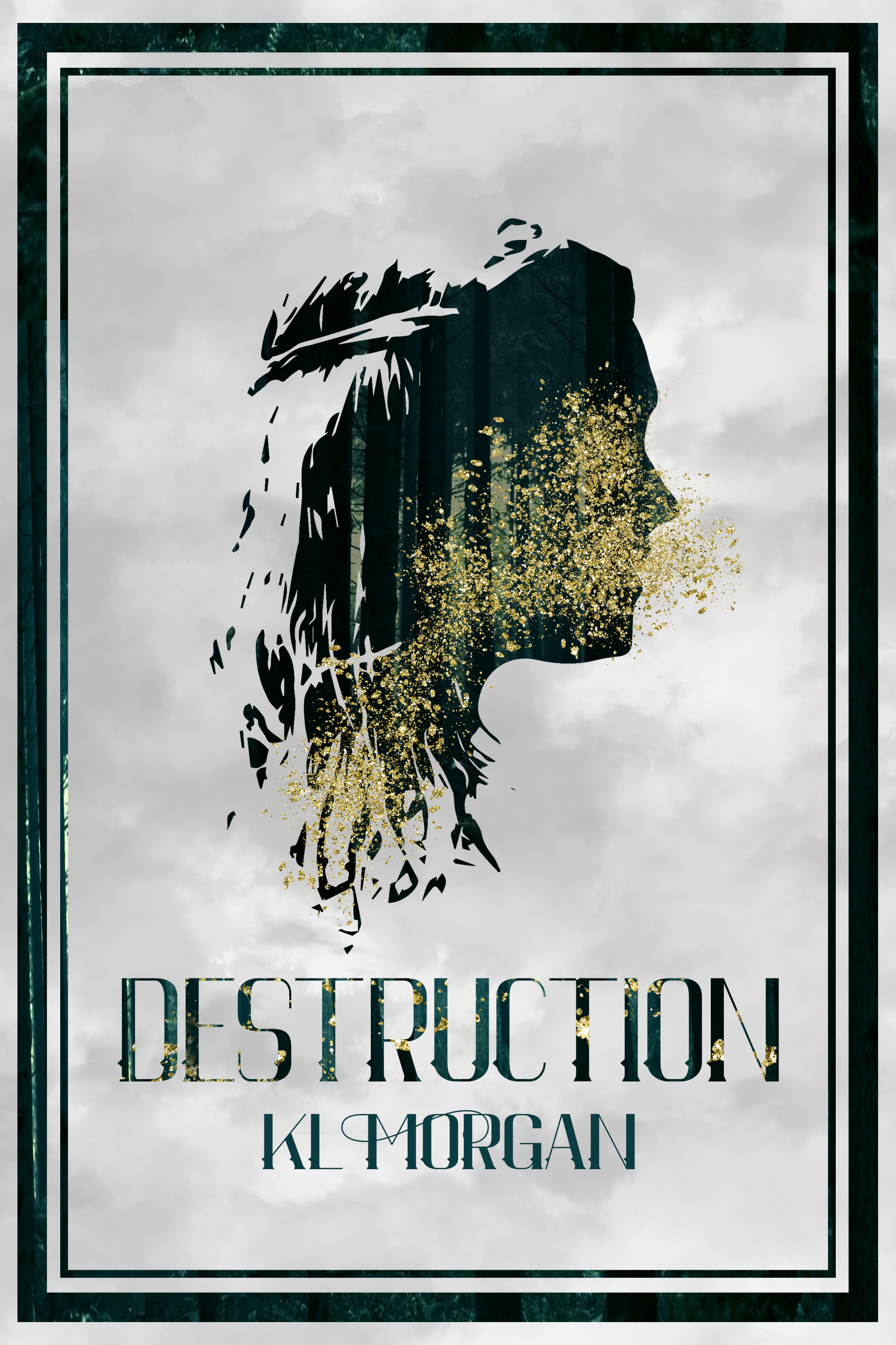 2016/2021. A post-apocalyptic Little-Mermaid-esque story, in which the main character loses her ability to speak. The cover incorporates different elements of the story, such as the forest and gold dust, while moving the gold to the throat.