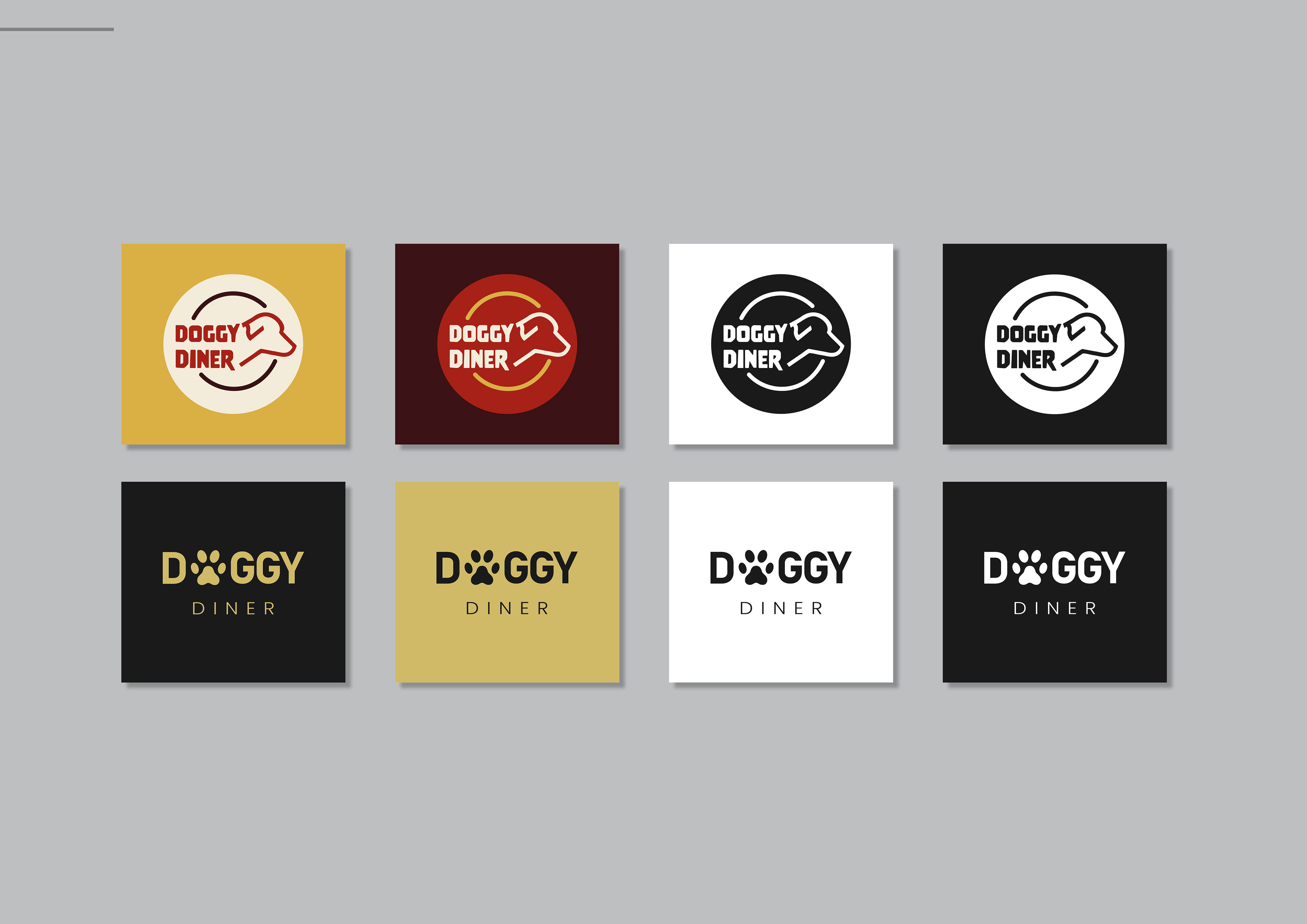 Doggy Diner Logo Concepts