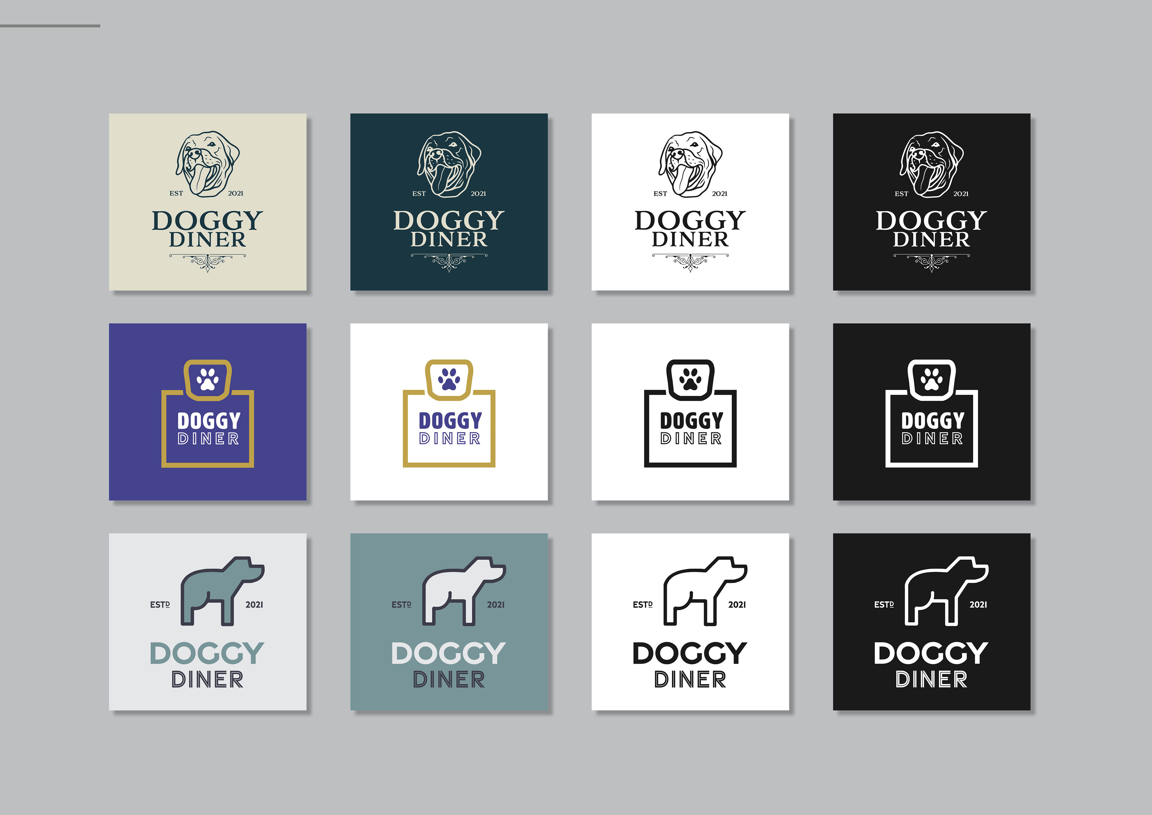 Doggy Diner Logo Concepts