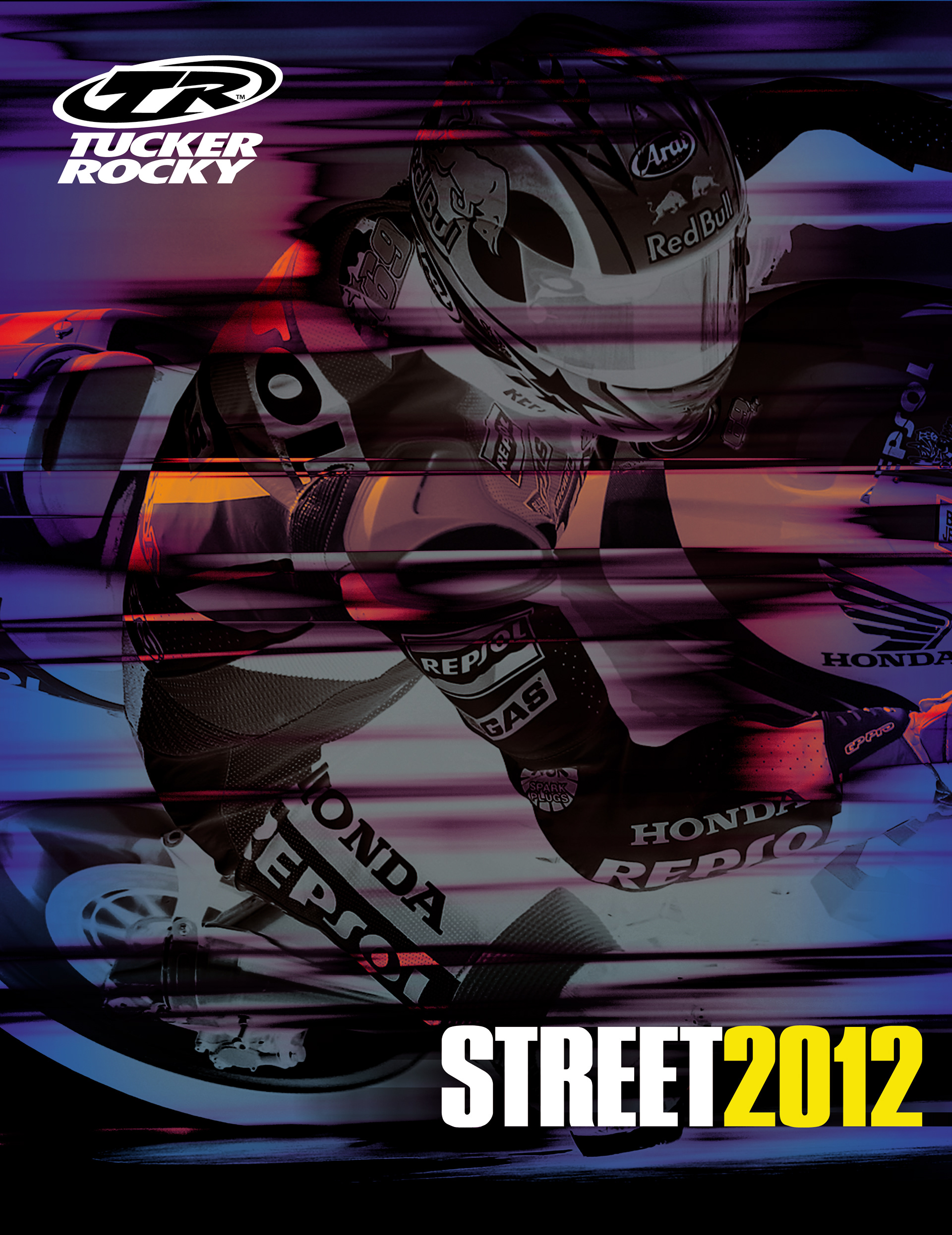 2012 Catalog Update cover design for Tucker Rocky Street Division parts & apparel