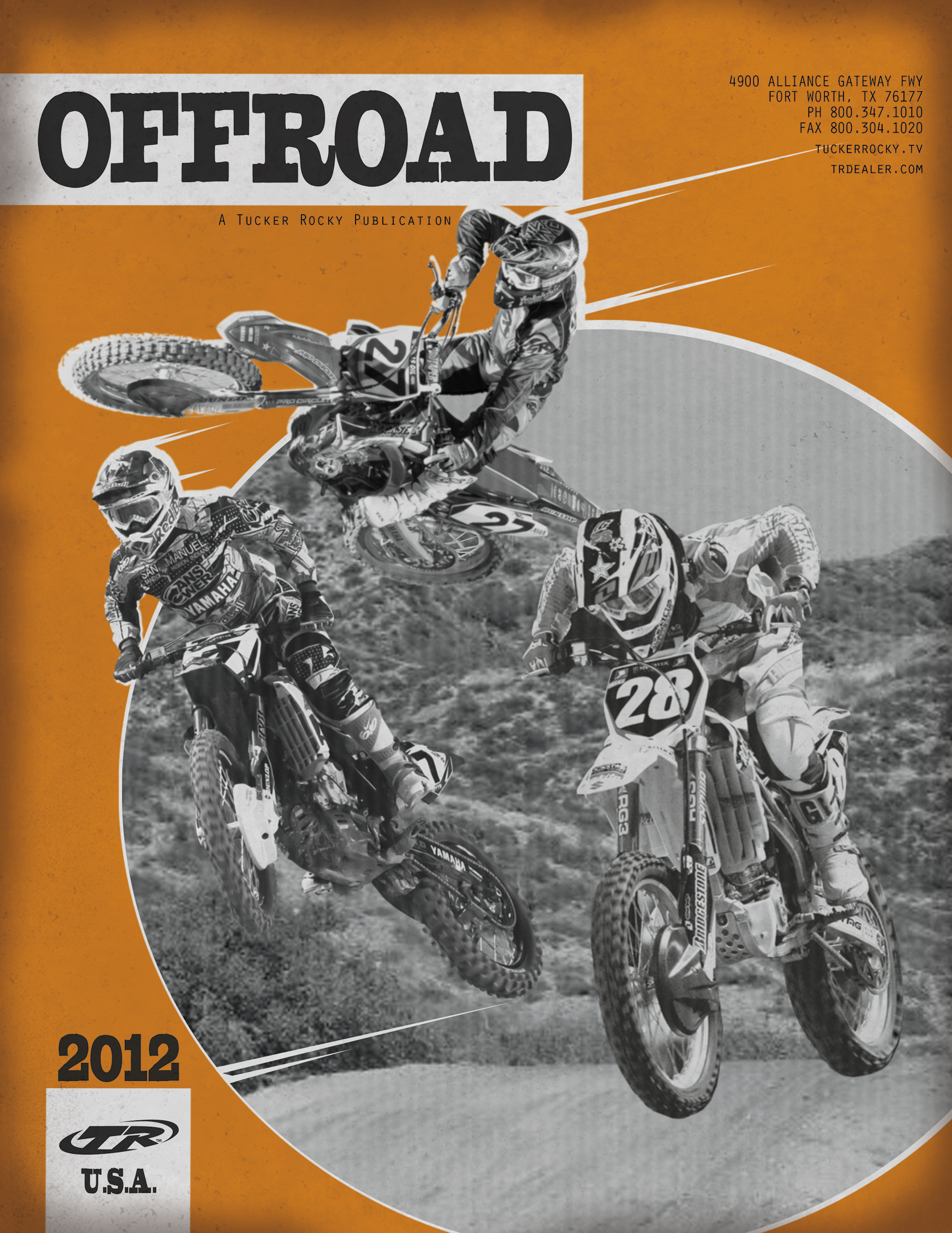 2012 Catalog cover design for Tucker Rocky Off Road Division parts & apparel