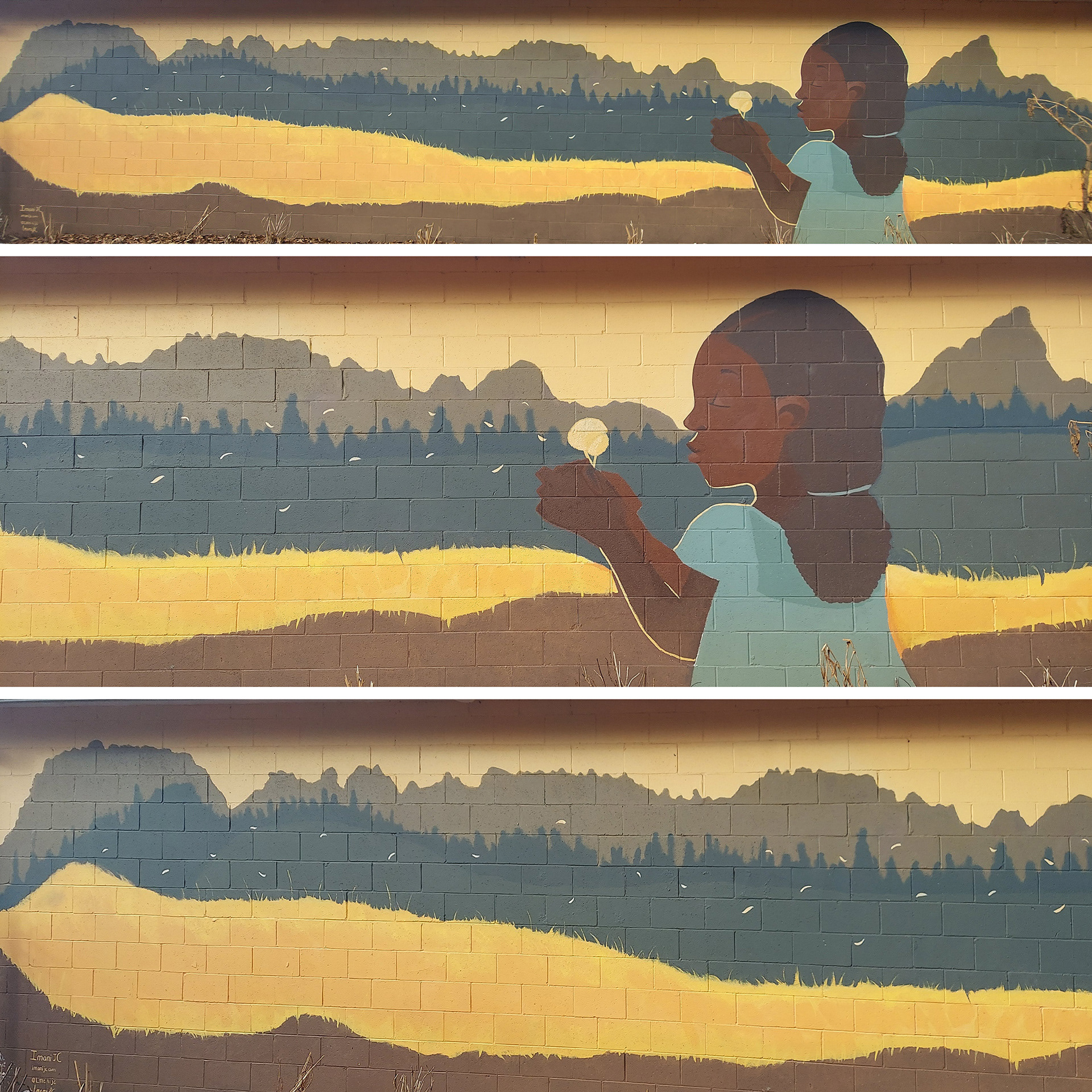 My first large scale mural completed for City of Atlanta's project, ELEVATE ATL. Completed 2018.