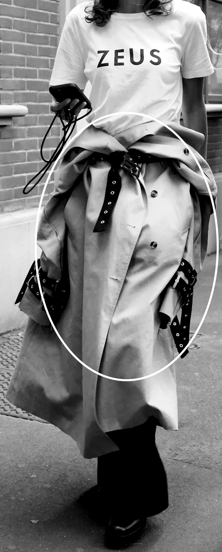 trench coat als skirt silhouette