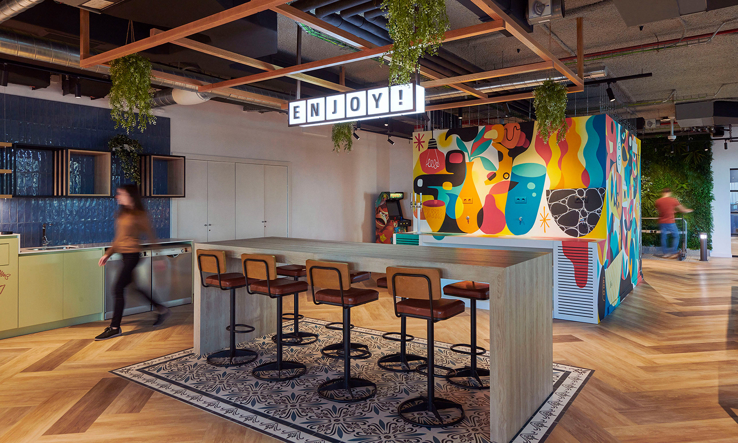 london offices interior photography of a morden workspace in London