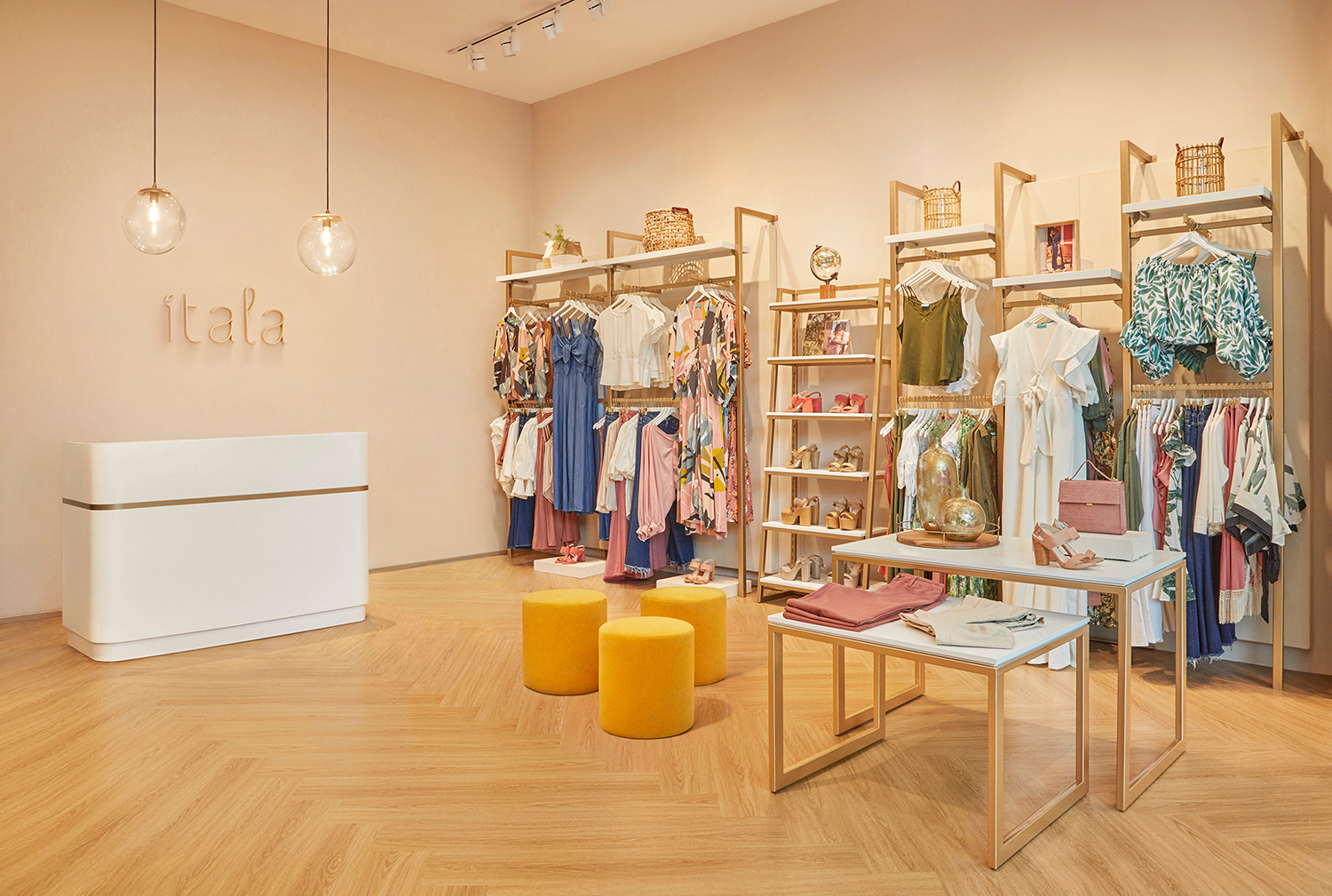 london commercial interior photography of a fashion shop in Colombia