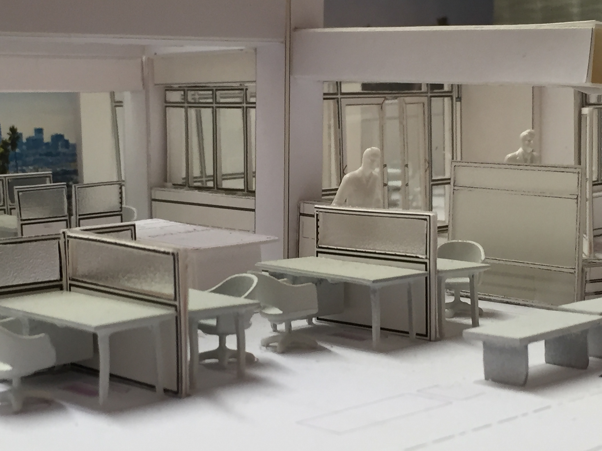 physical model of Los Angeles office