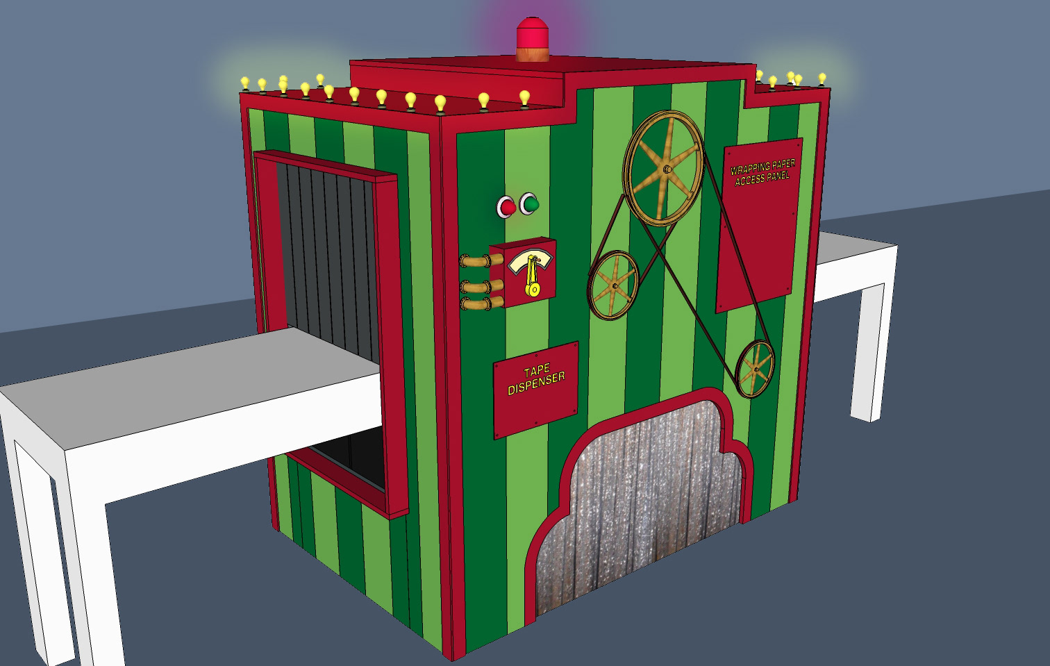 gift-wrapping machine version 2