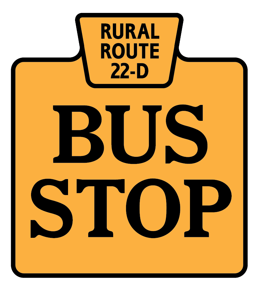 bus stop sign