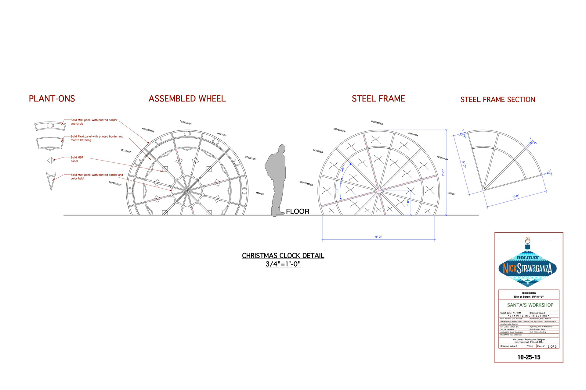 calendar wheel drawing