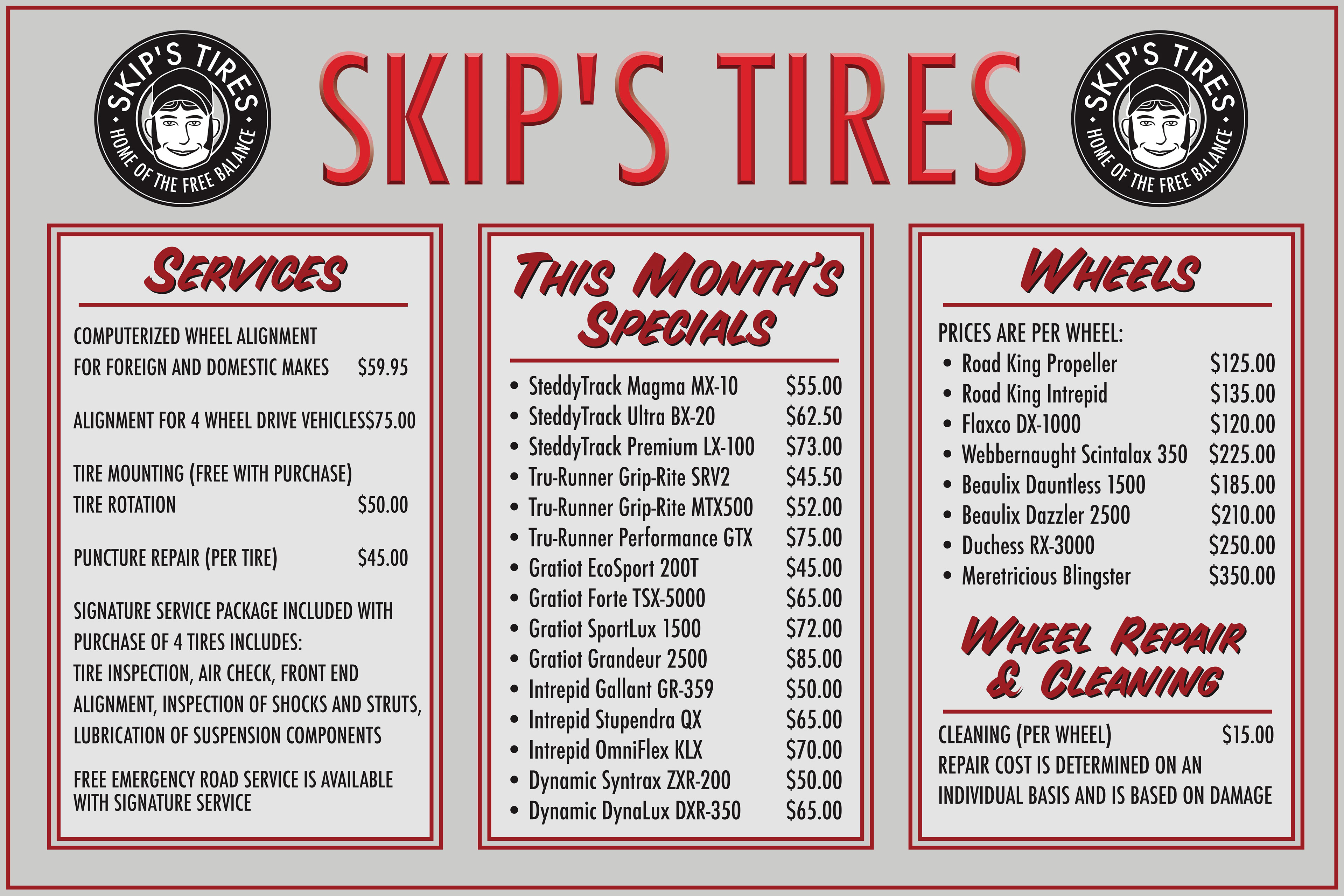 tire store sign