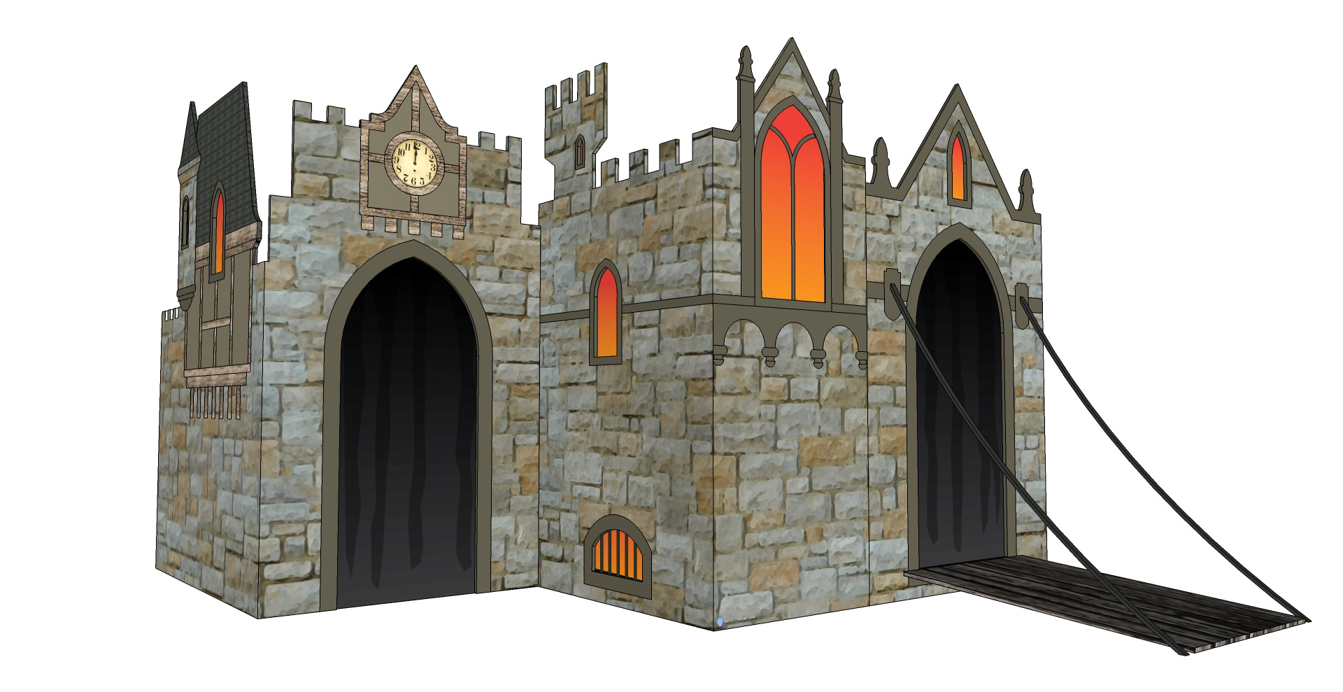3D model of haunted castle