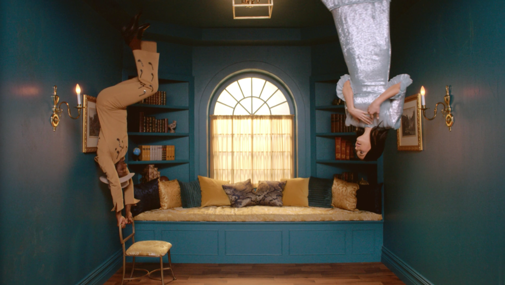 rotating room upside down on camera