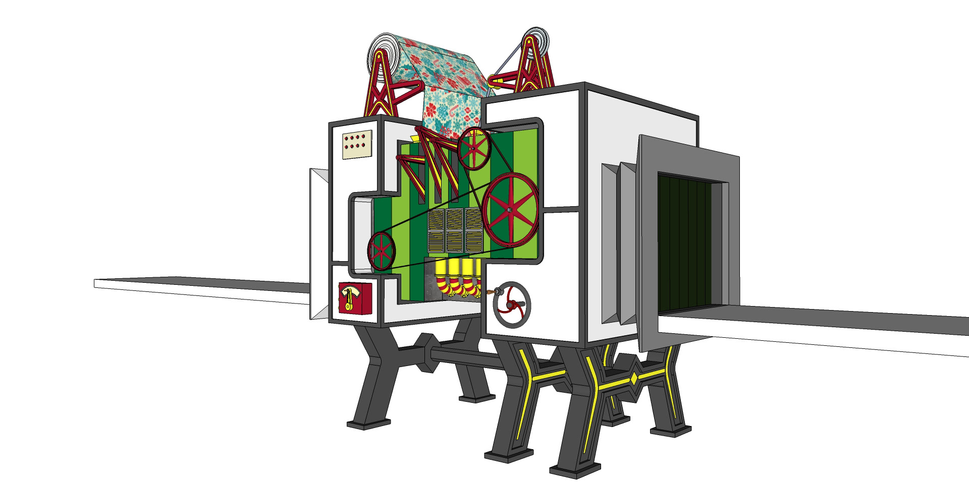 gift-wrapping machine version 1