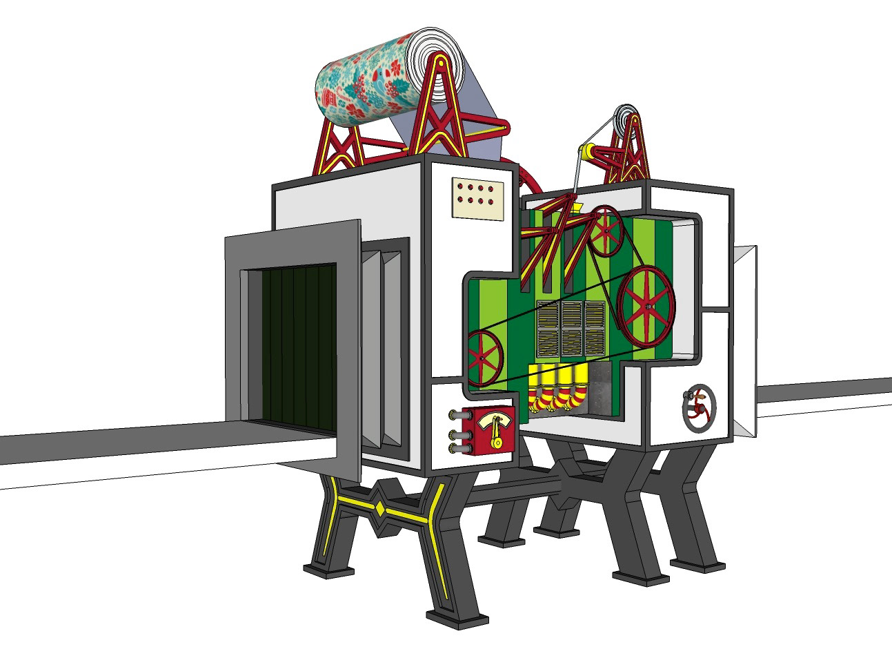 gift-wrapping machine version 1