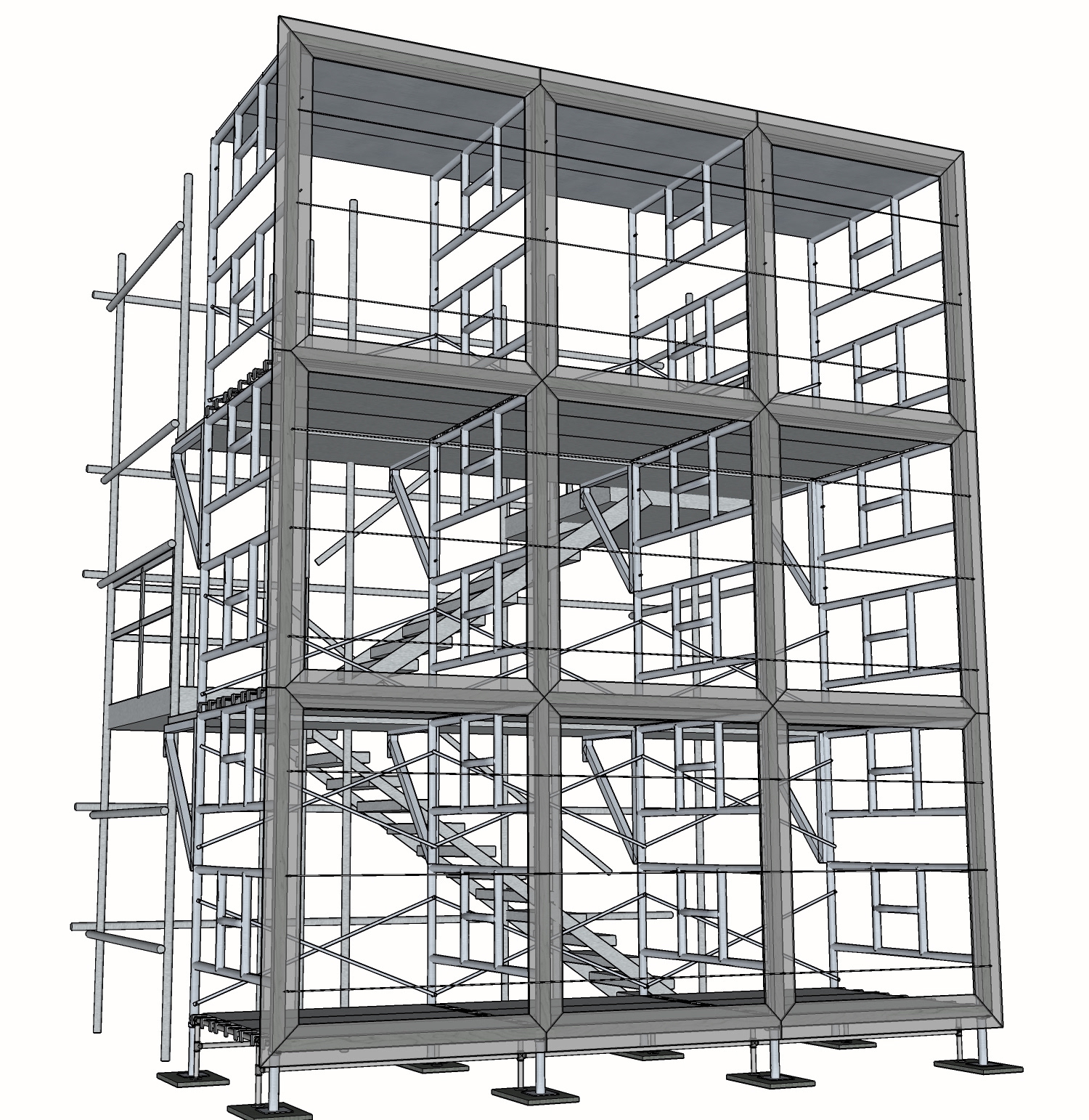 3D model of message wall