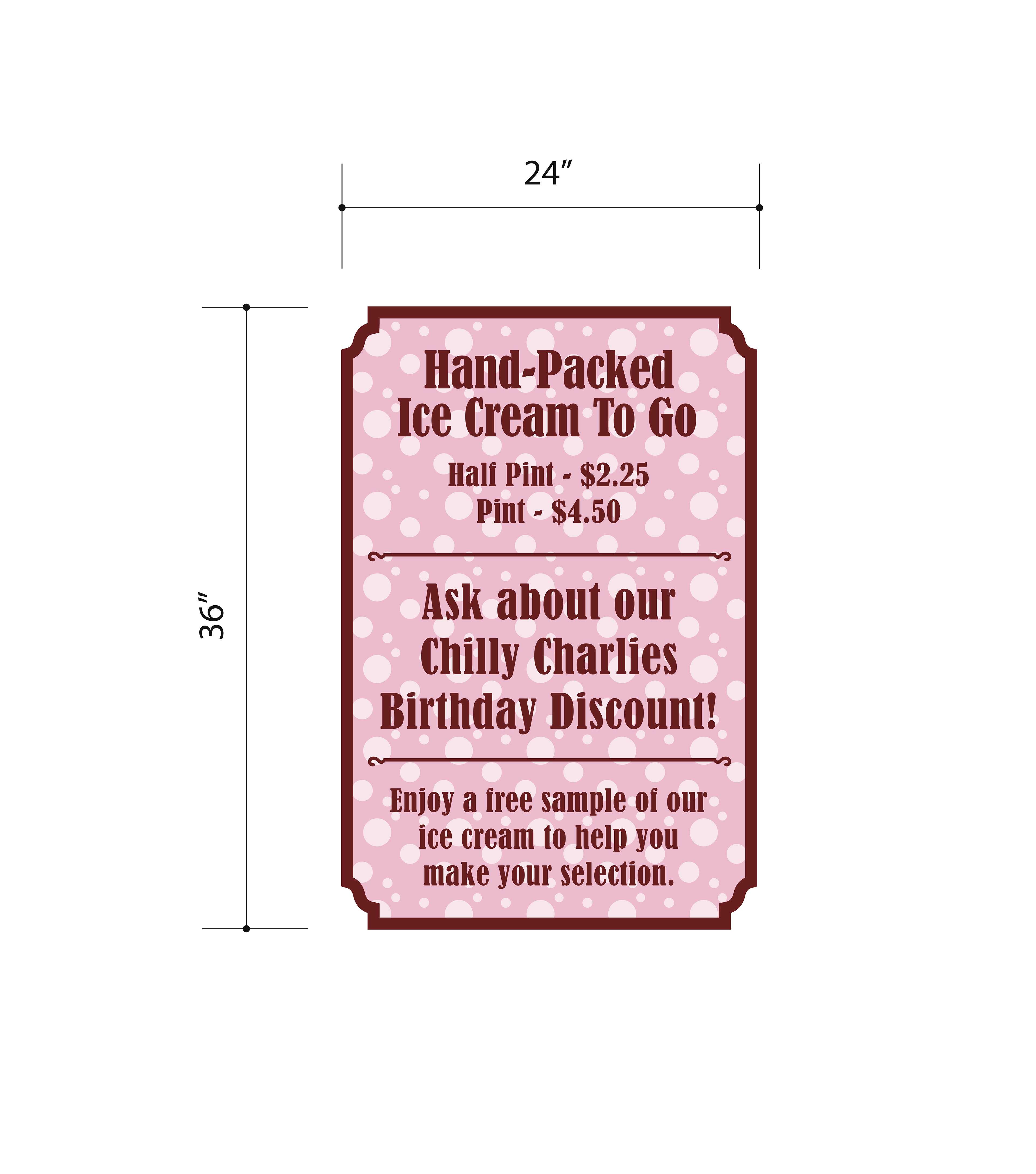 ice cream shop sign