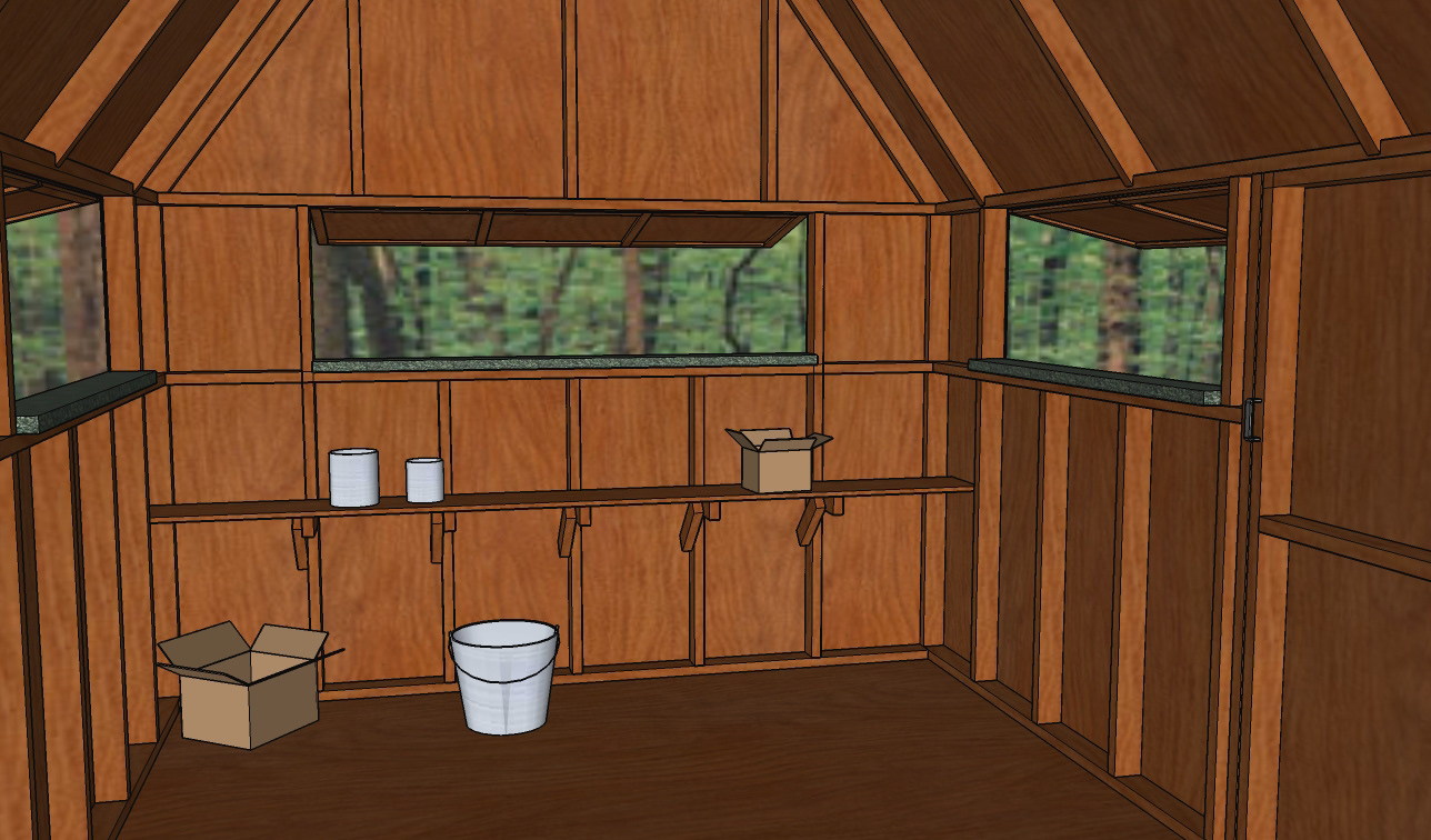 3D model of deer blind