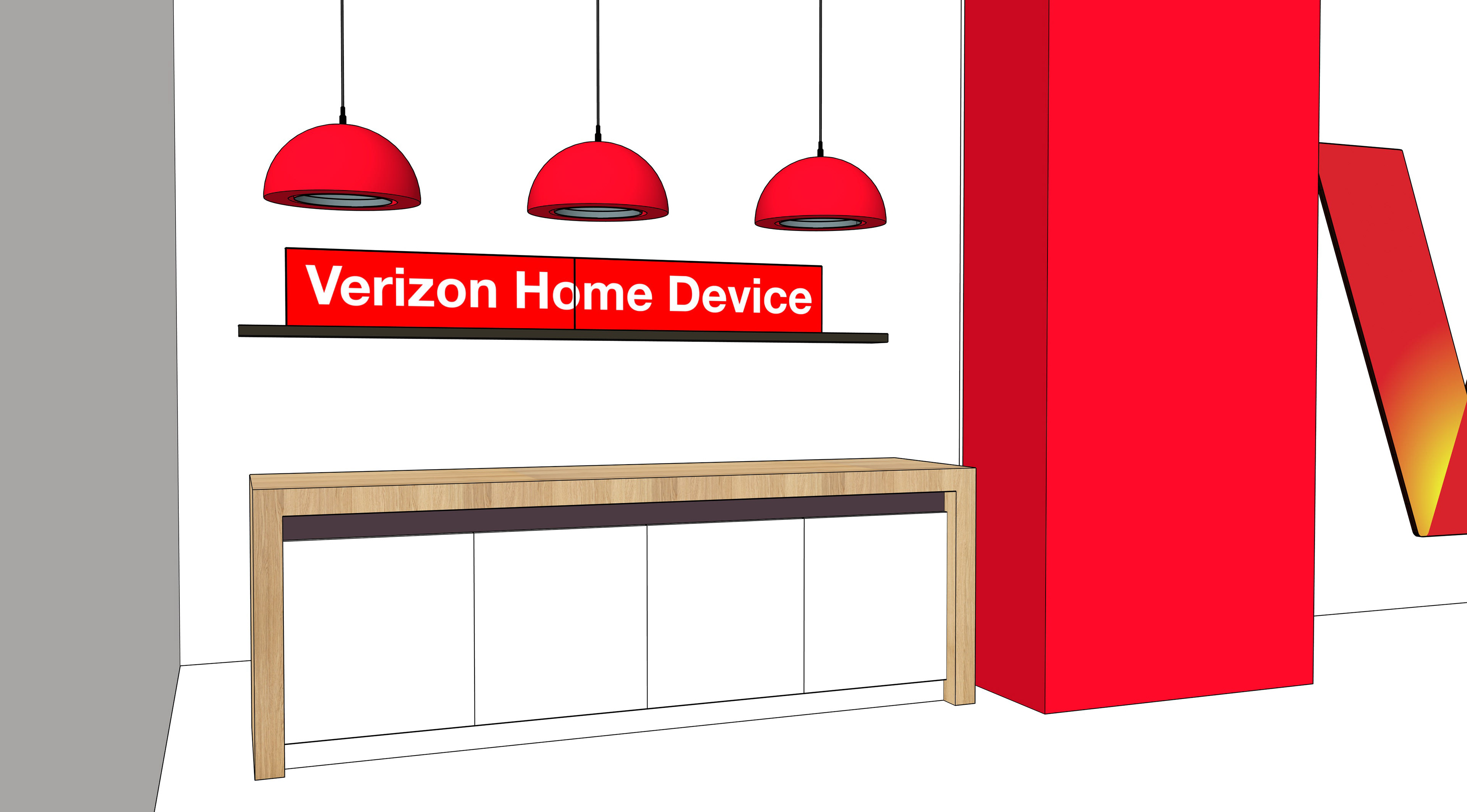 3D model of store set