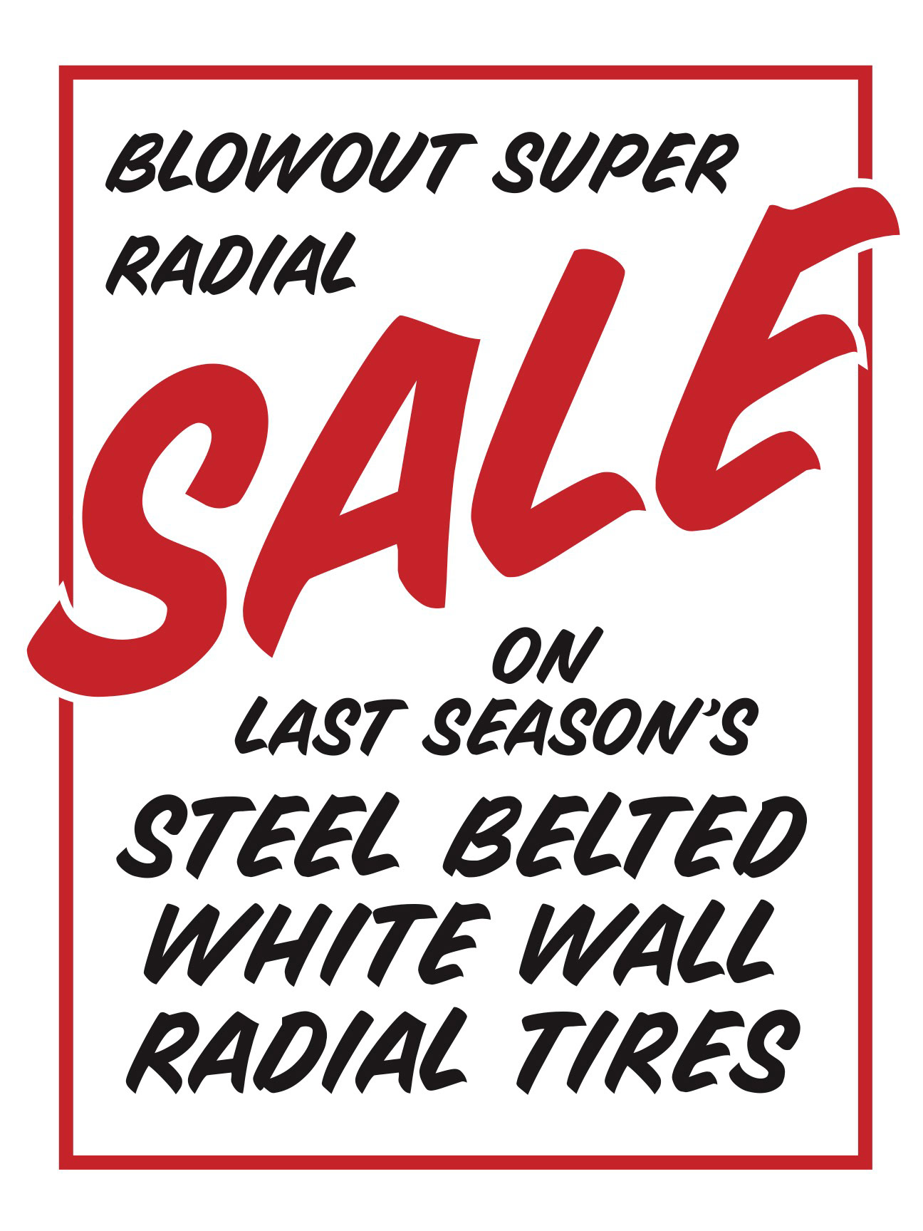 tire store ad