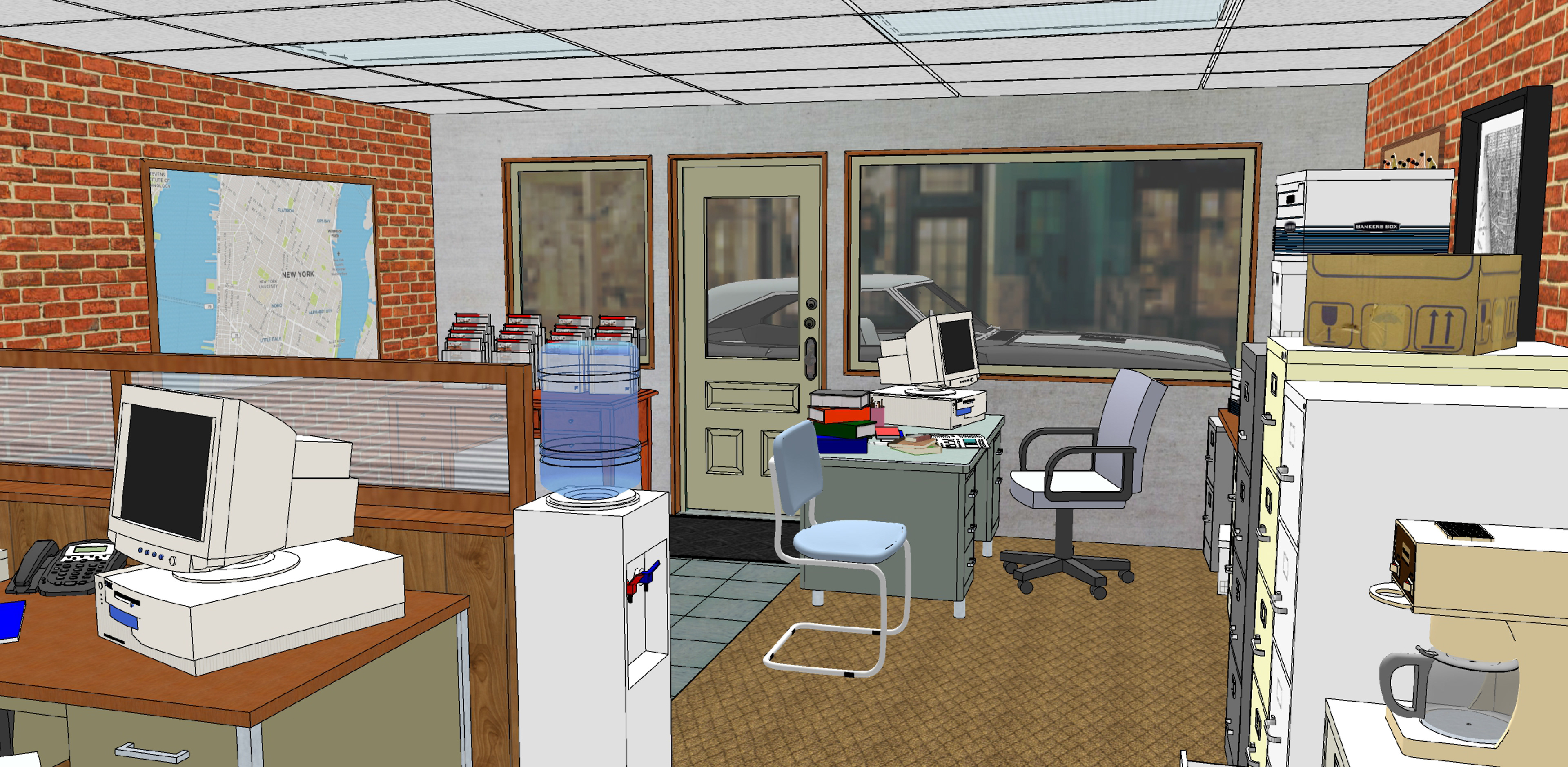 3D model of Benny's office