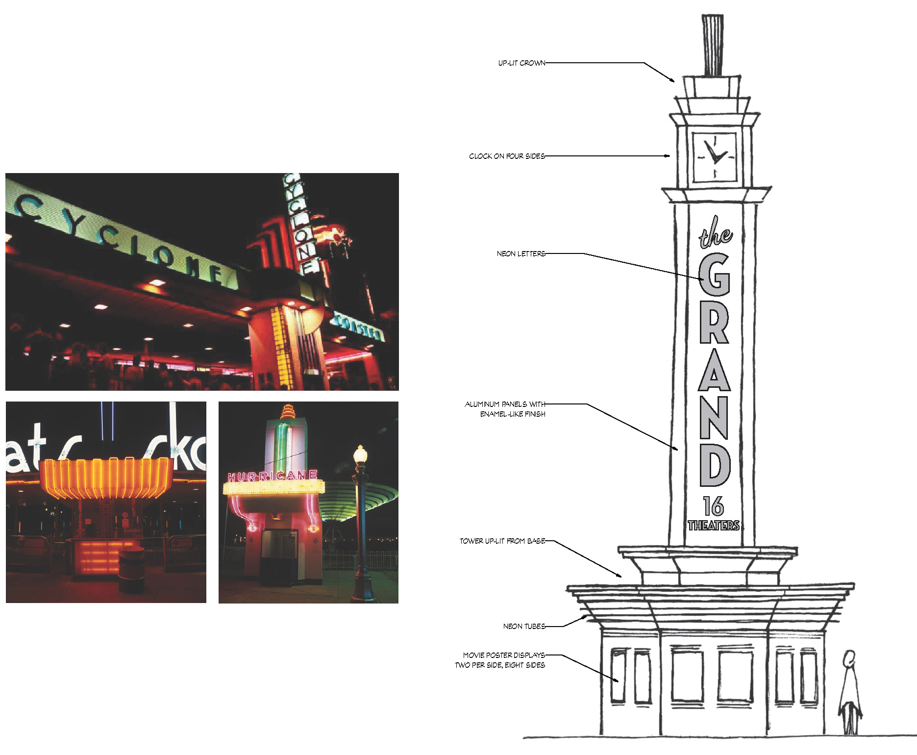 theater sign concept sketch