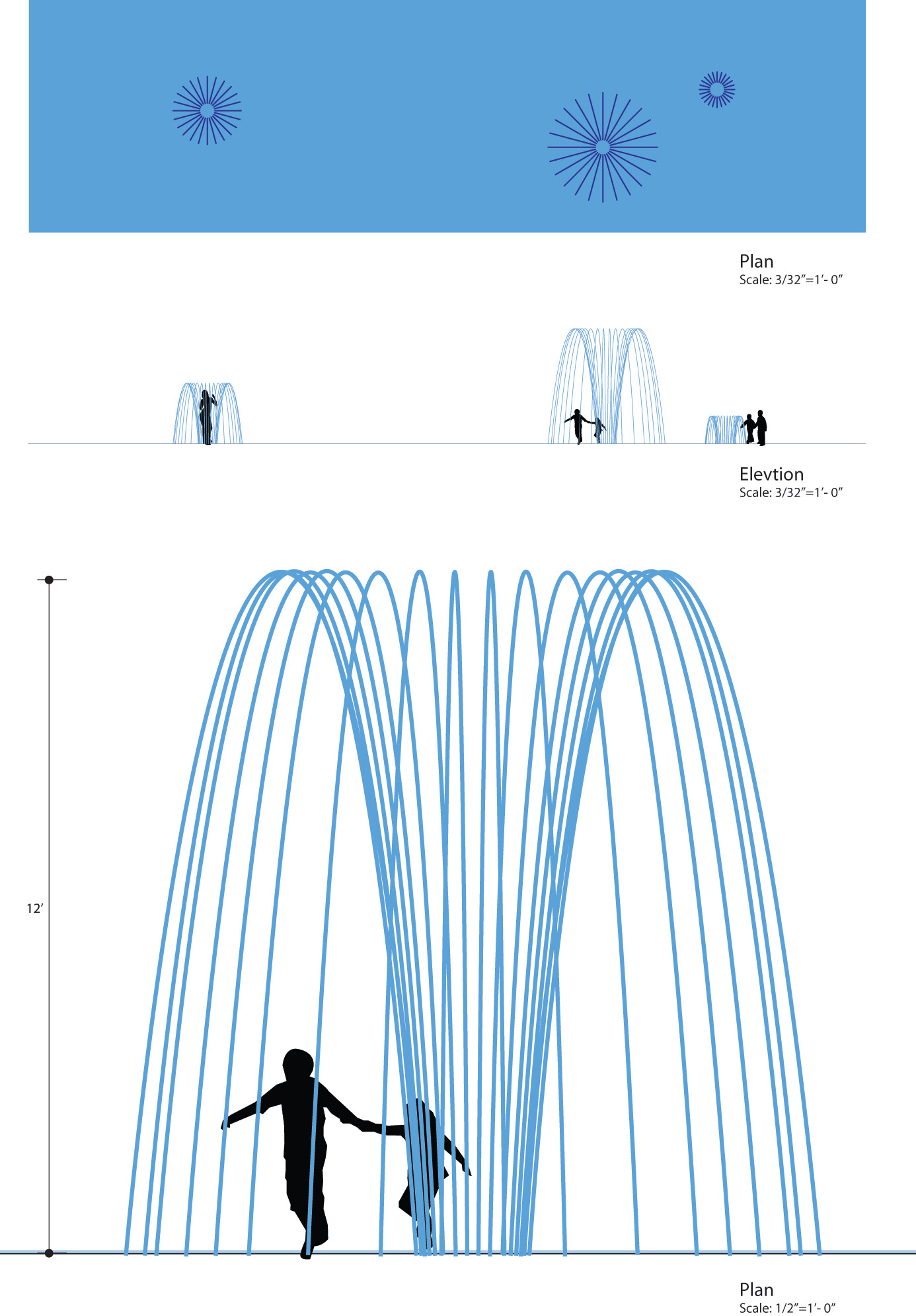 dome plan and elevation