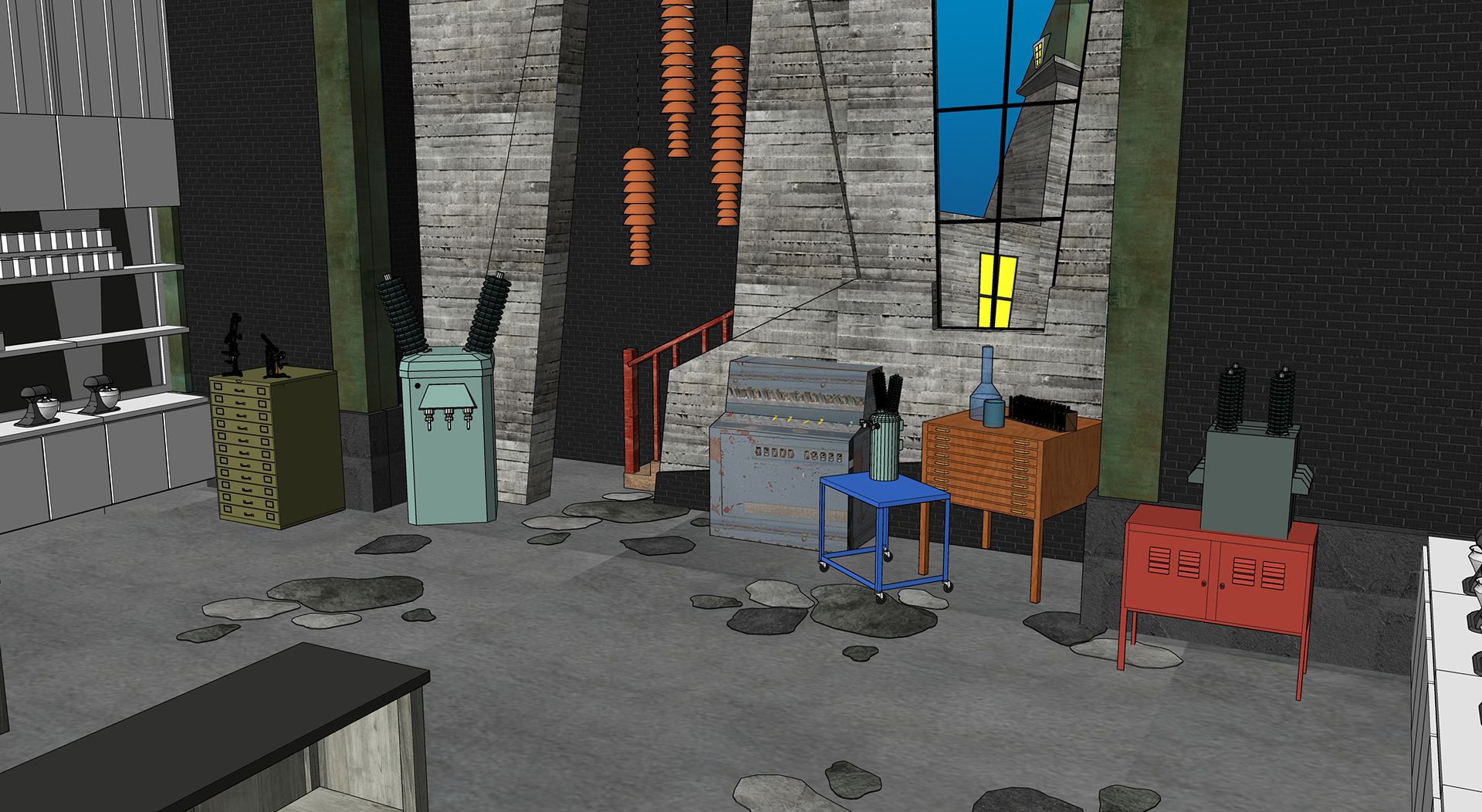 3D model of set