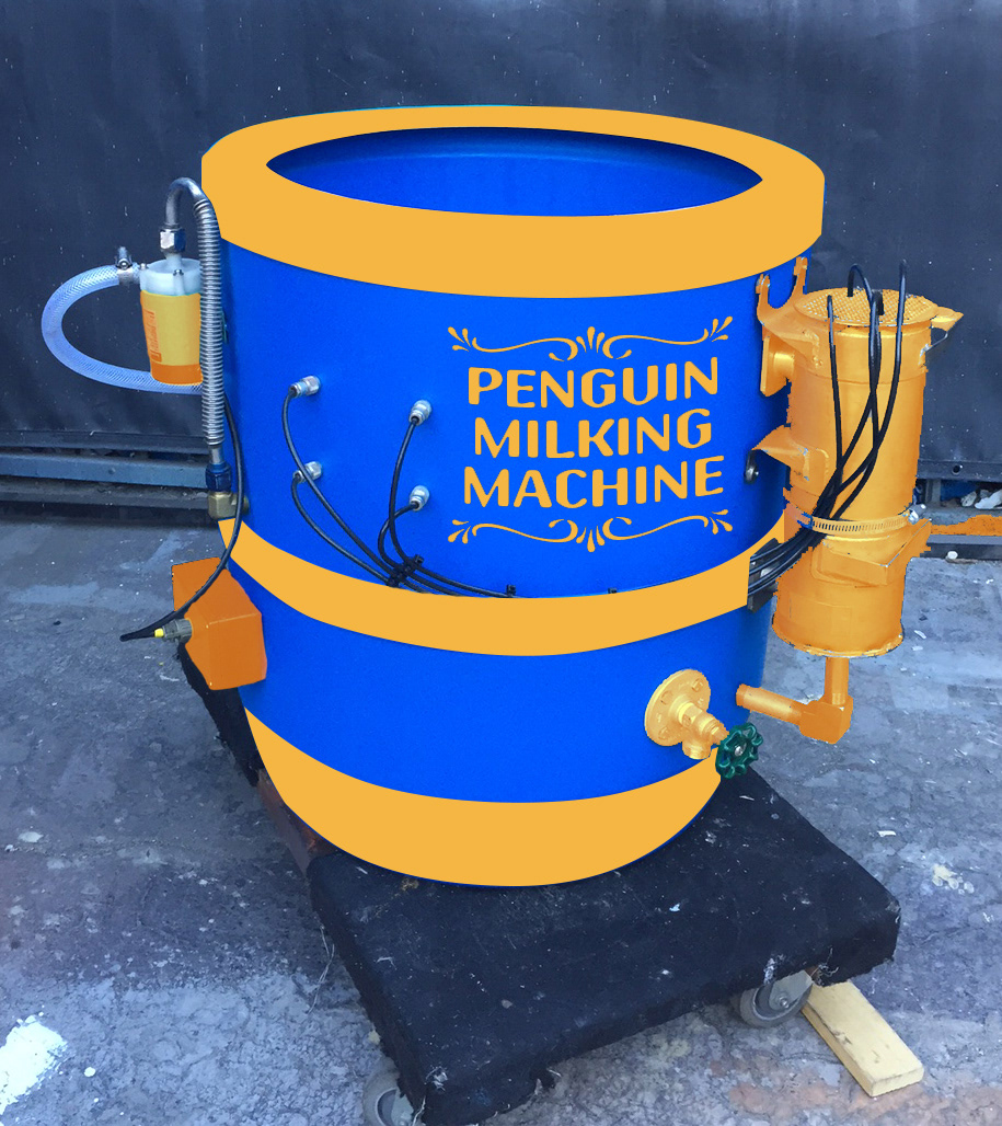 penguin milking machine