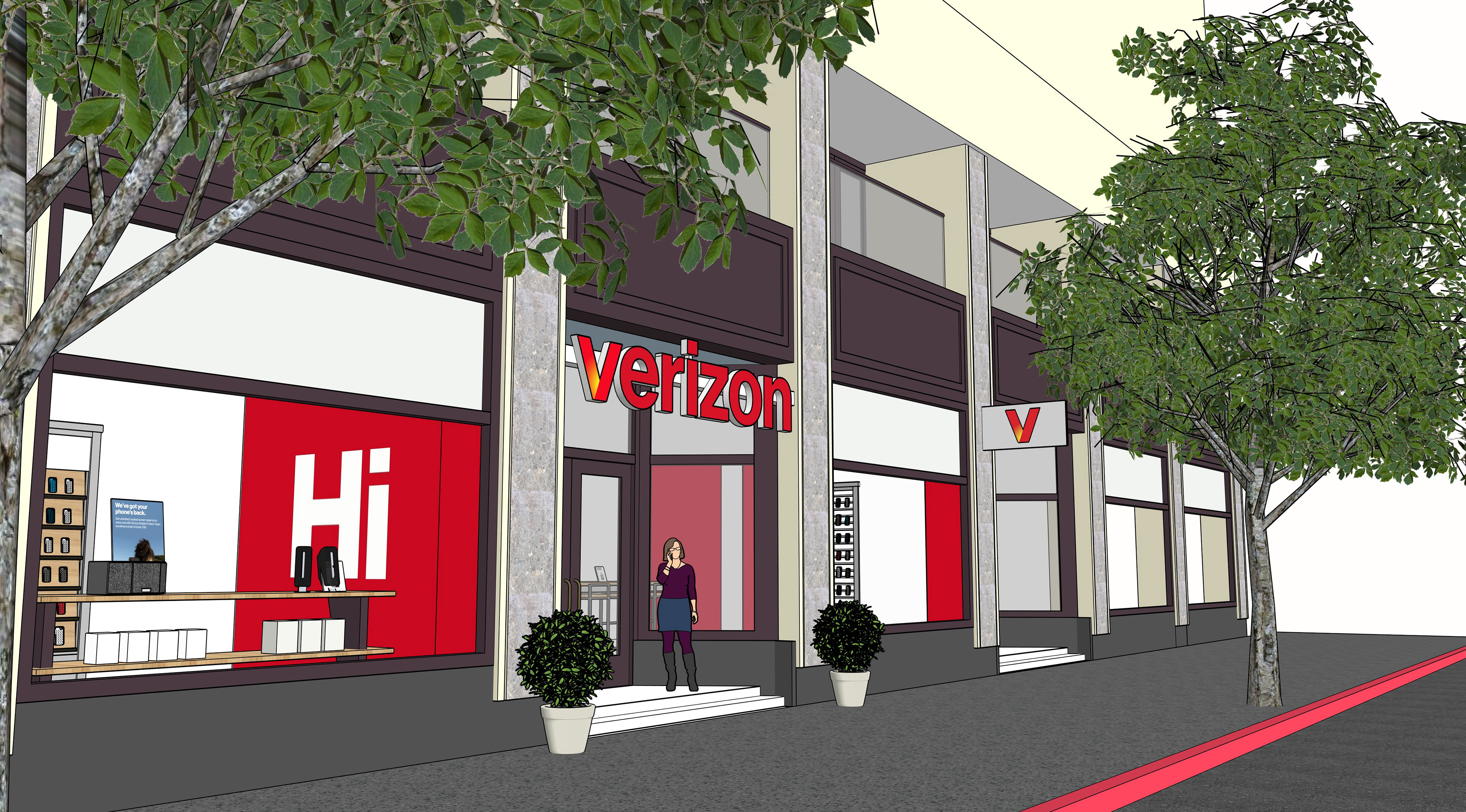 3D model of store set