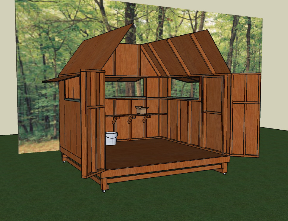 3D model of deer blind