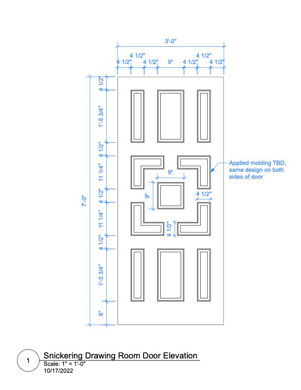 parlor door drawing