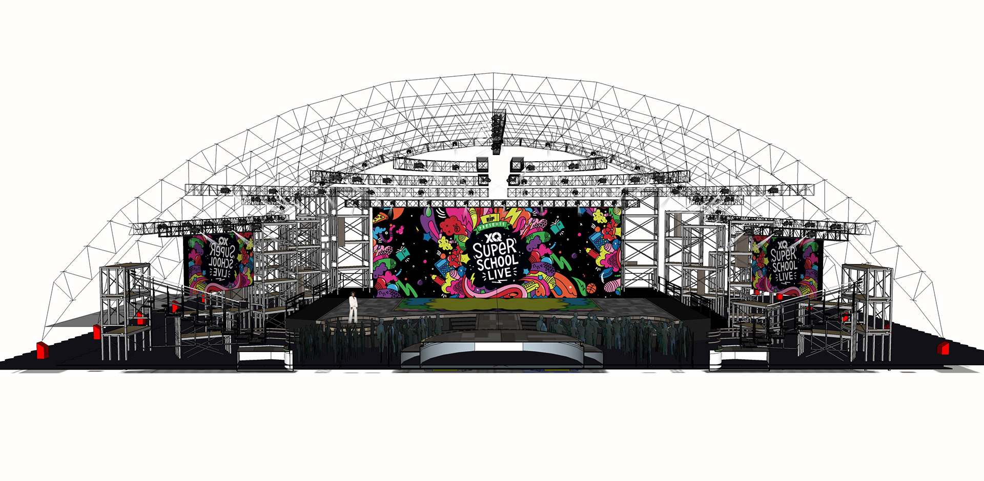 3D model of stage