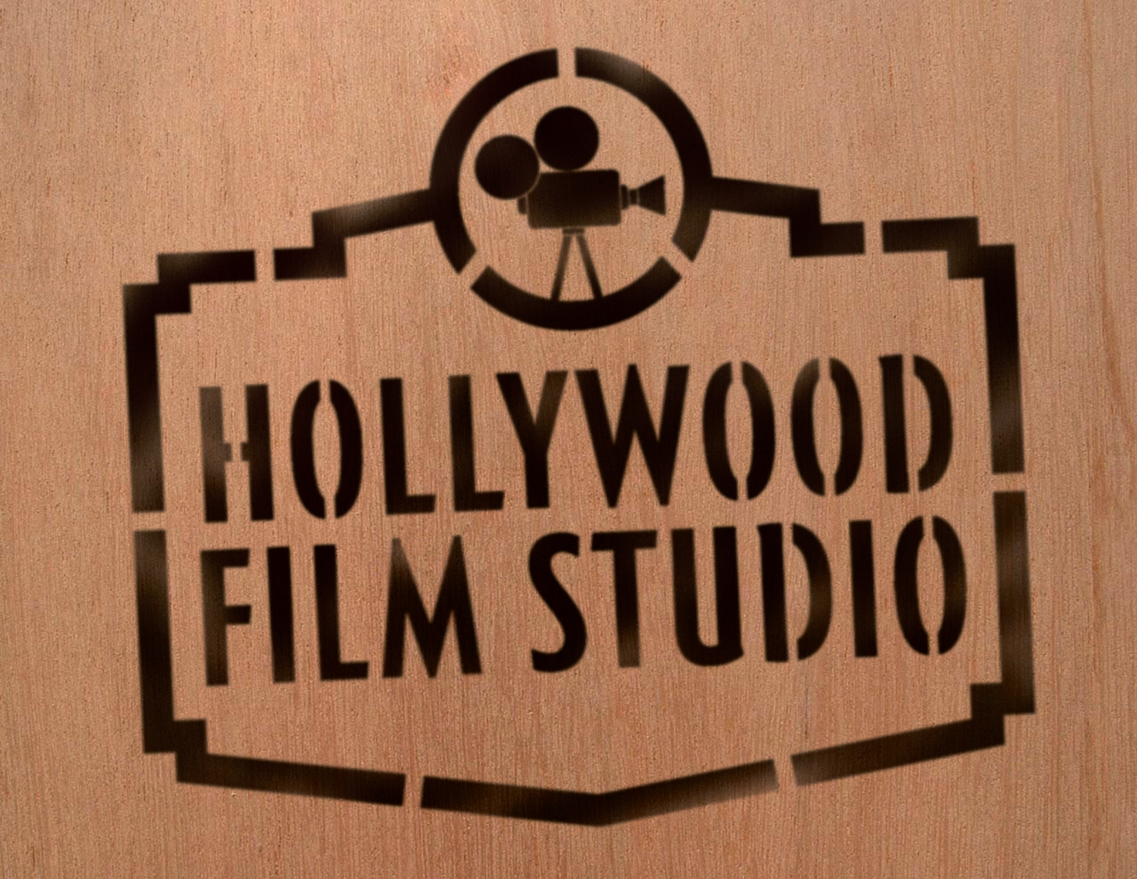 movie studio stencil