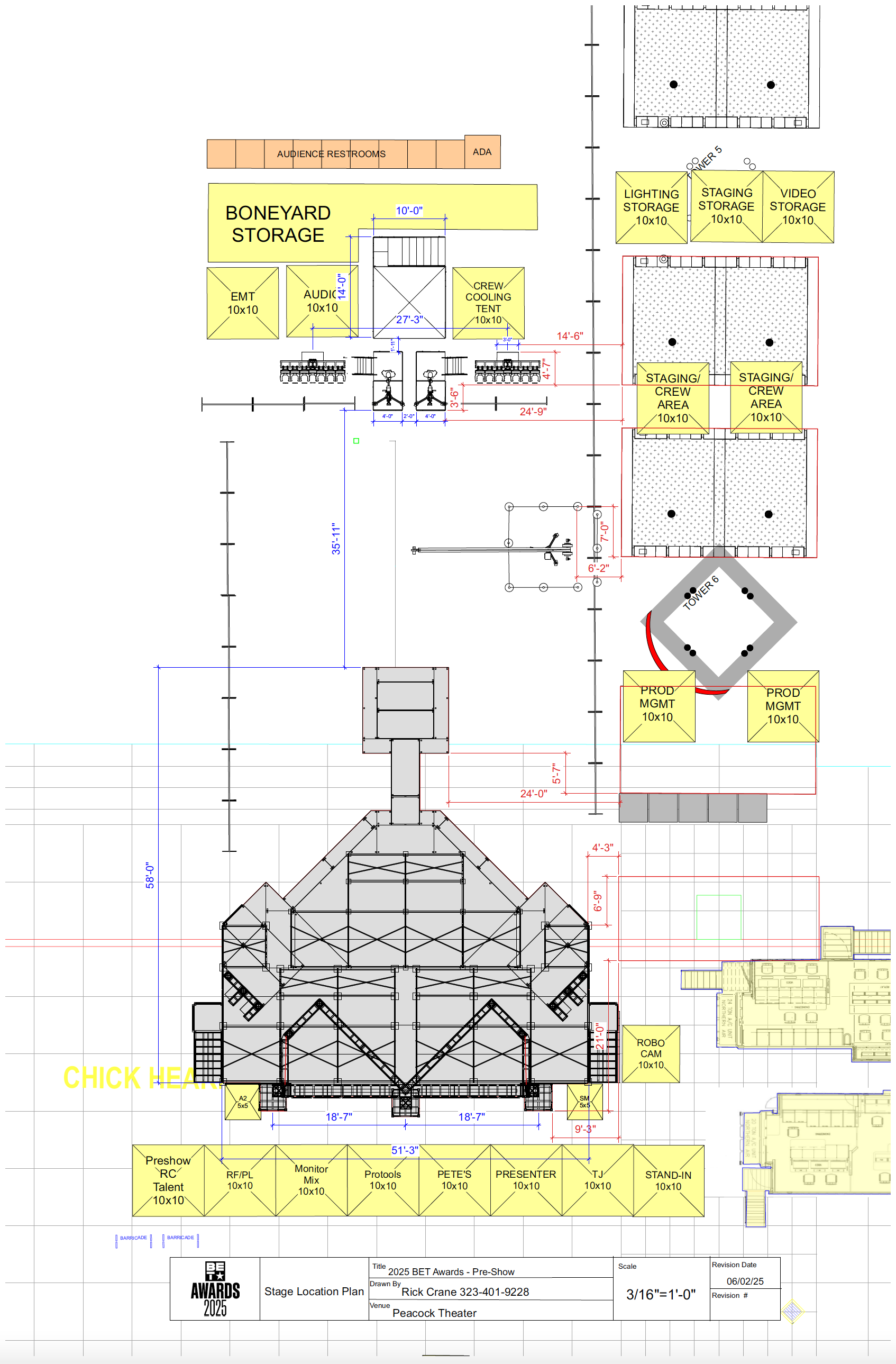 stage and back of house plan