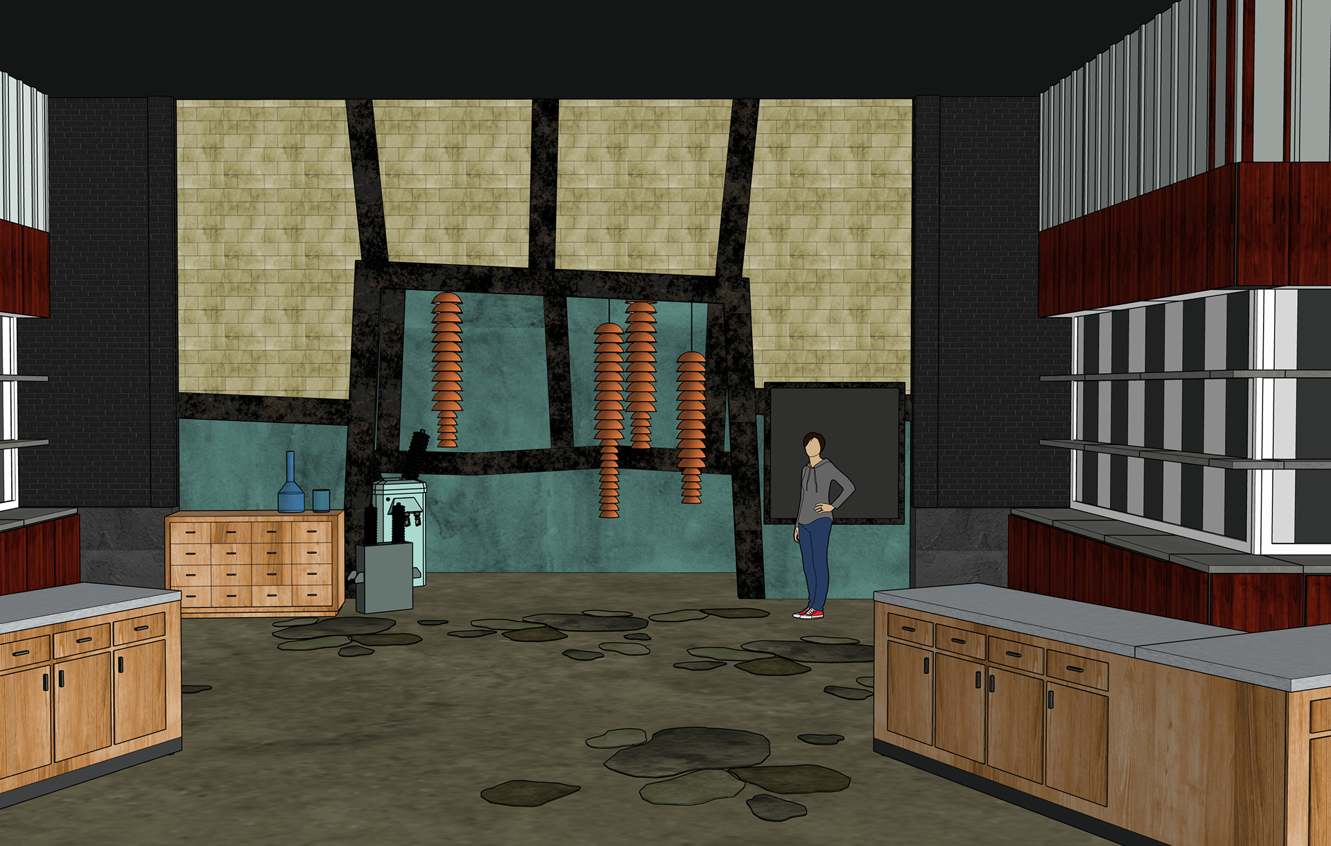 3D model of set
