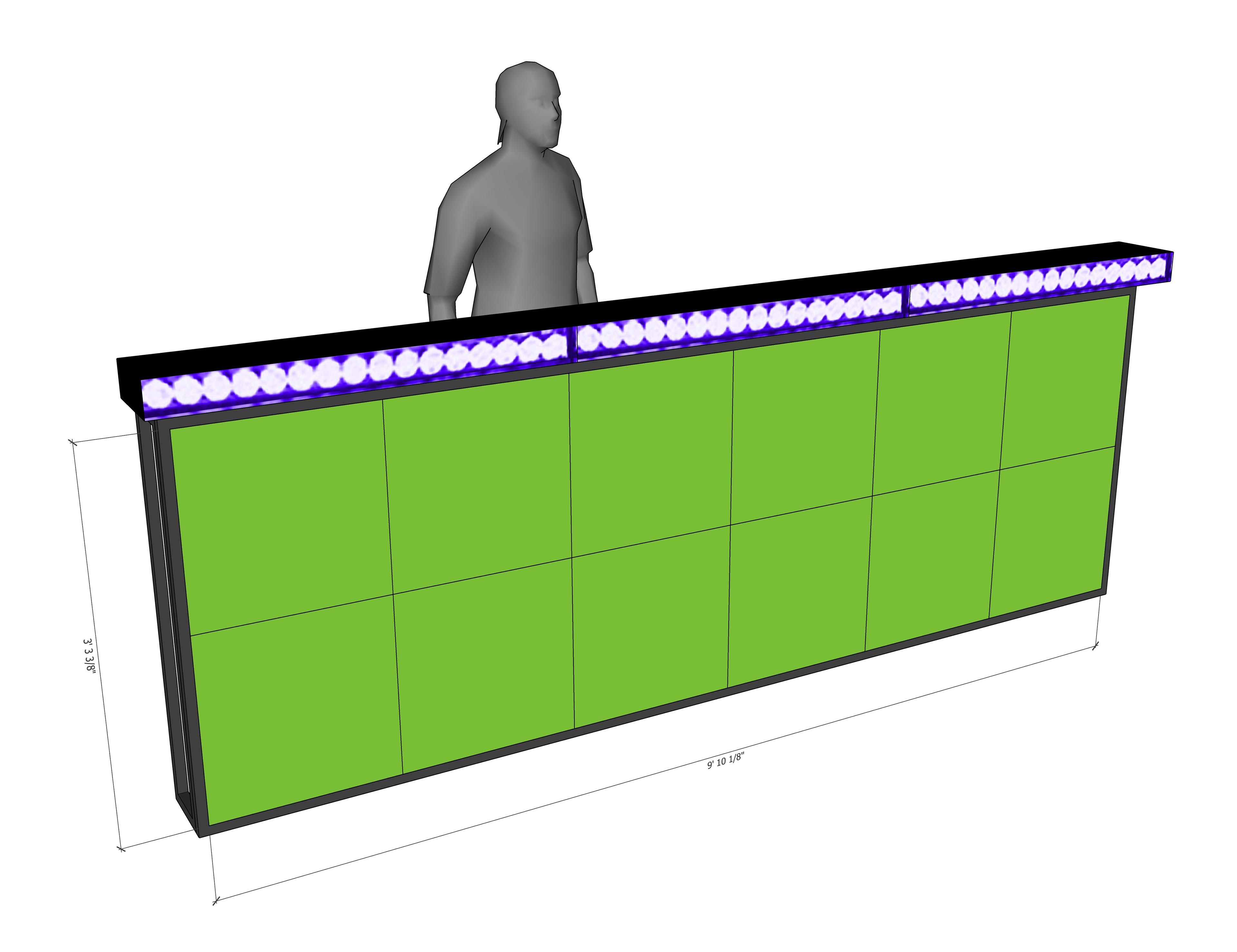 LED railing model
