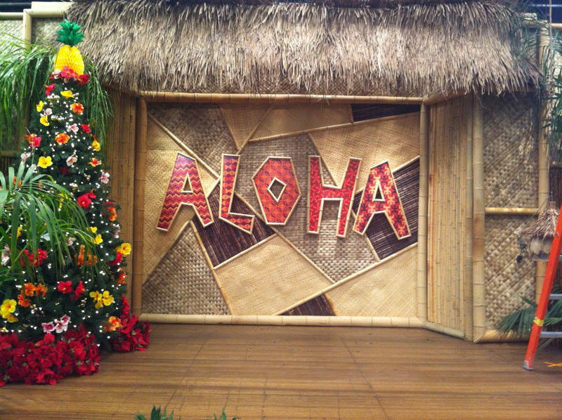 luau stage sign