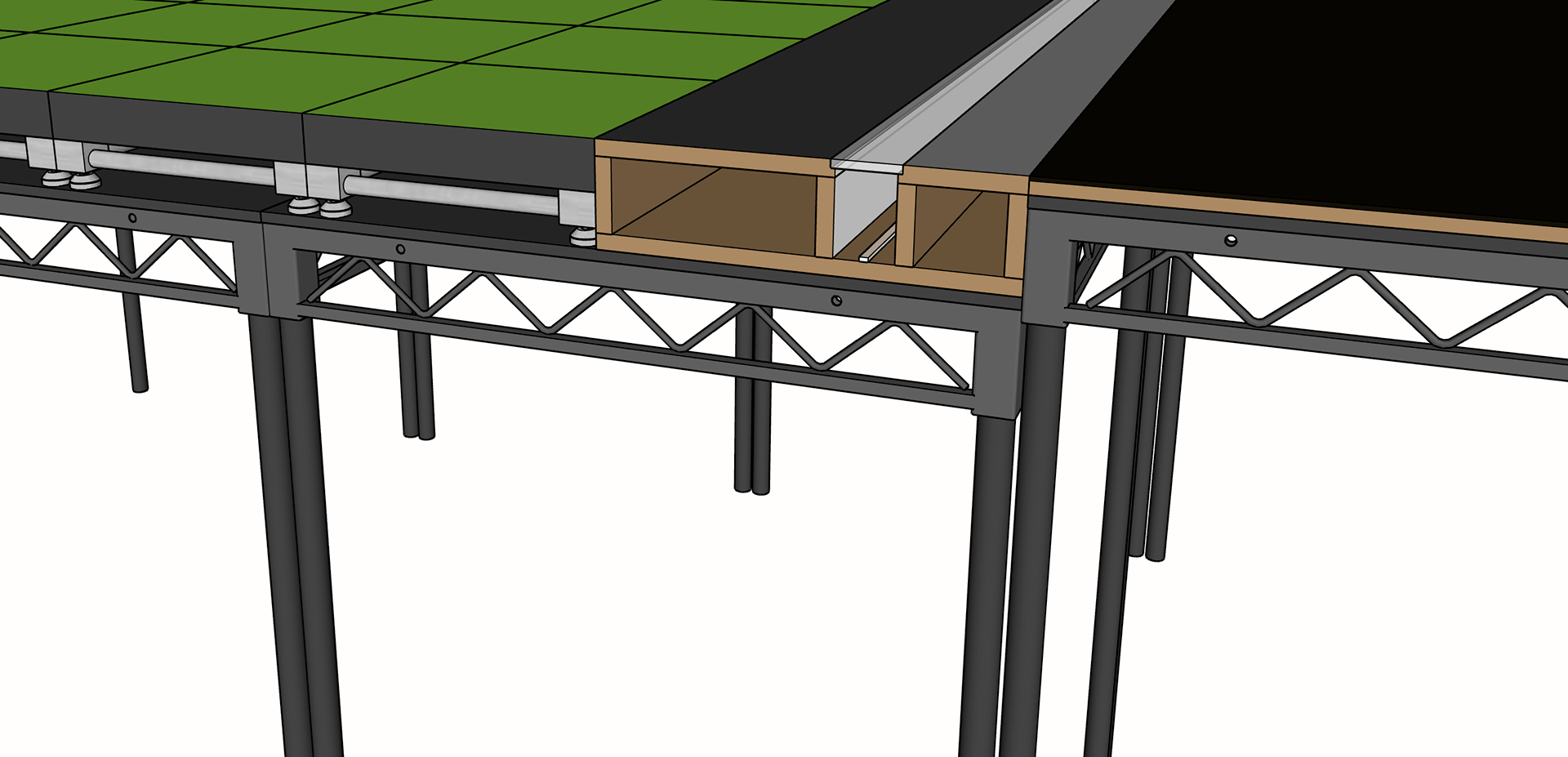 model of stage detail