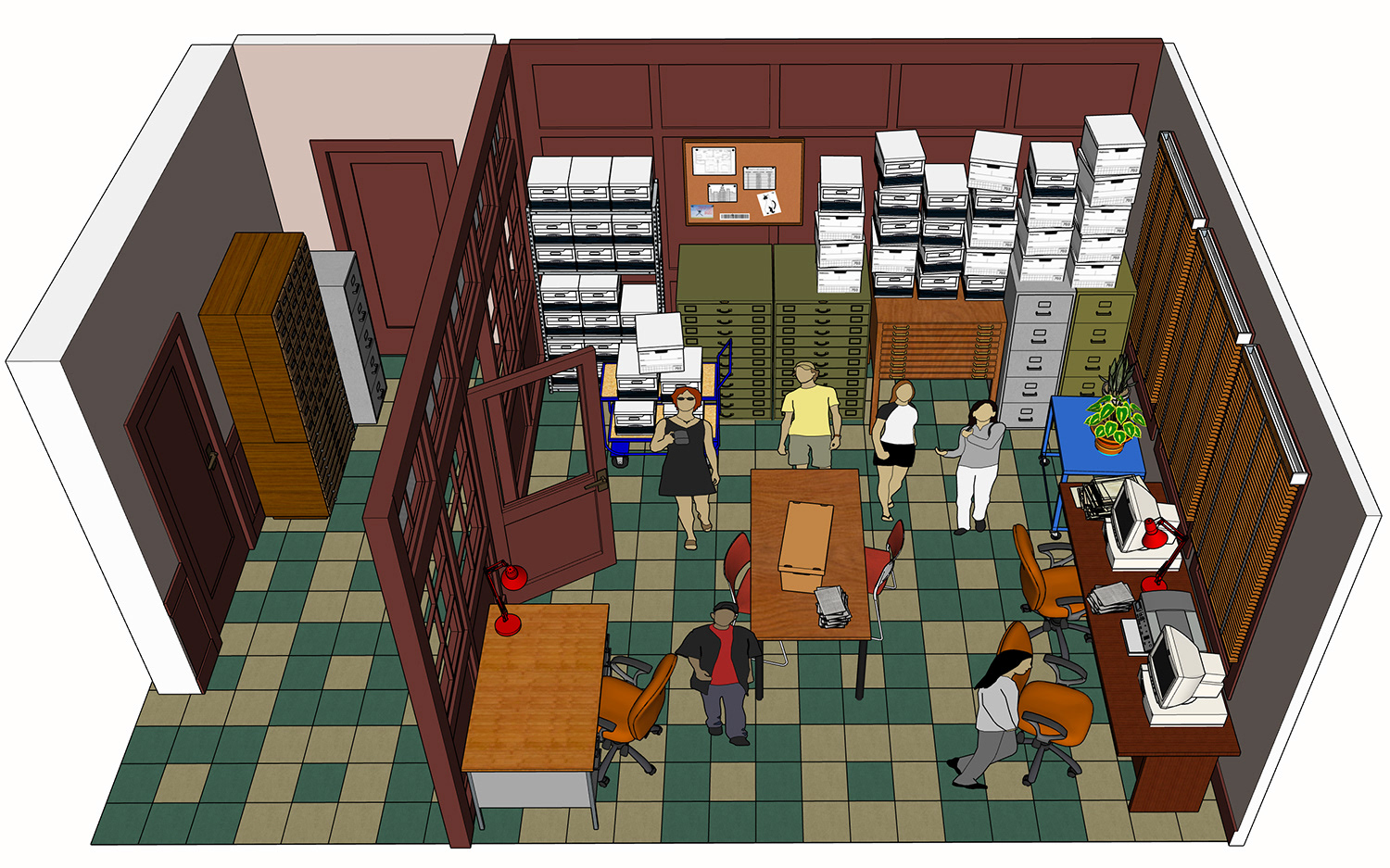3D model of records room