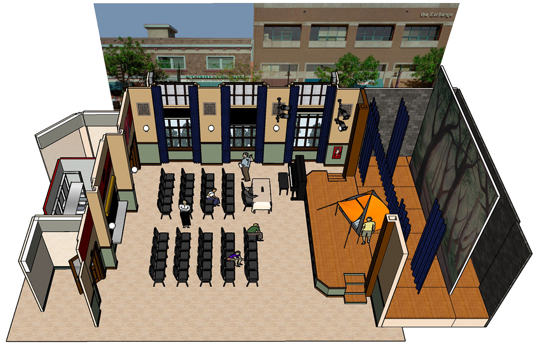 3D model of auditorium