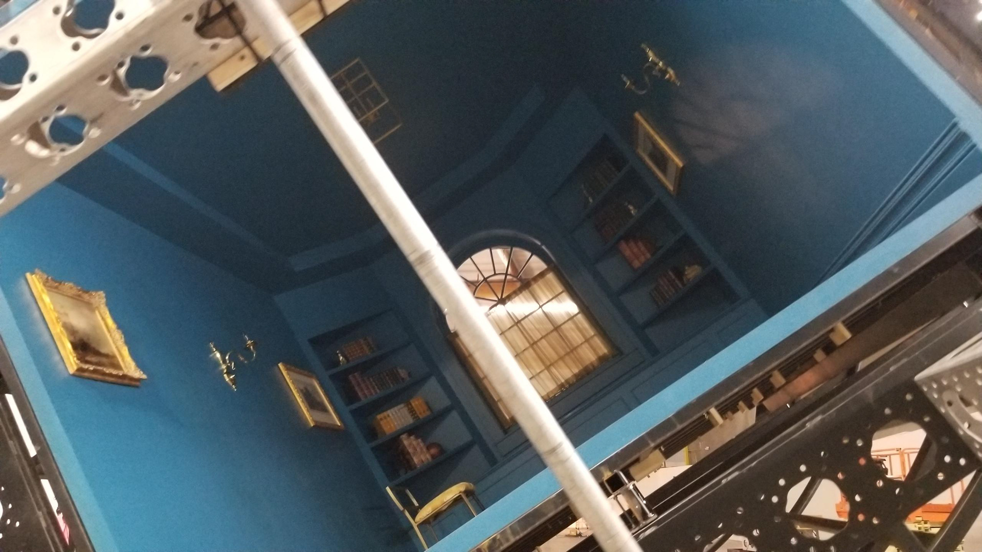 rotating room in motion