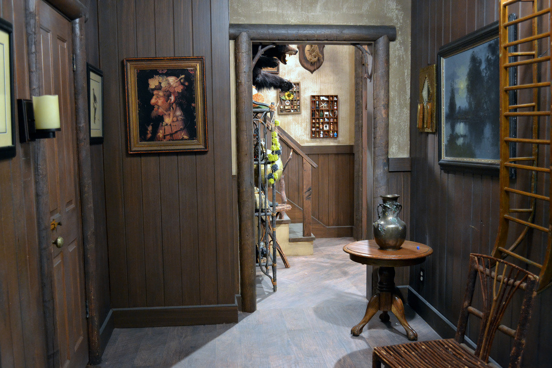 spooky cabin interior