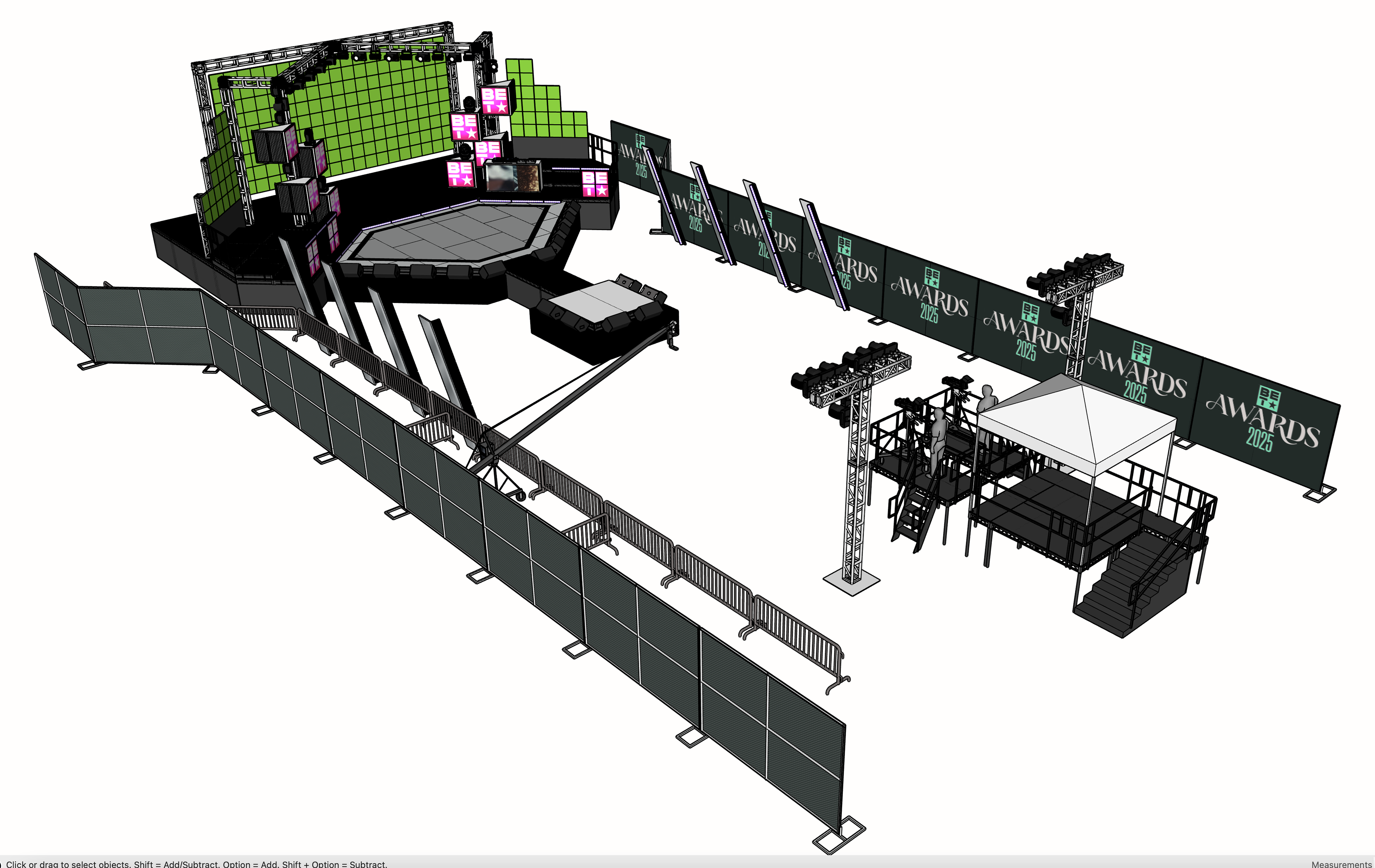 preshow stage overview model