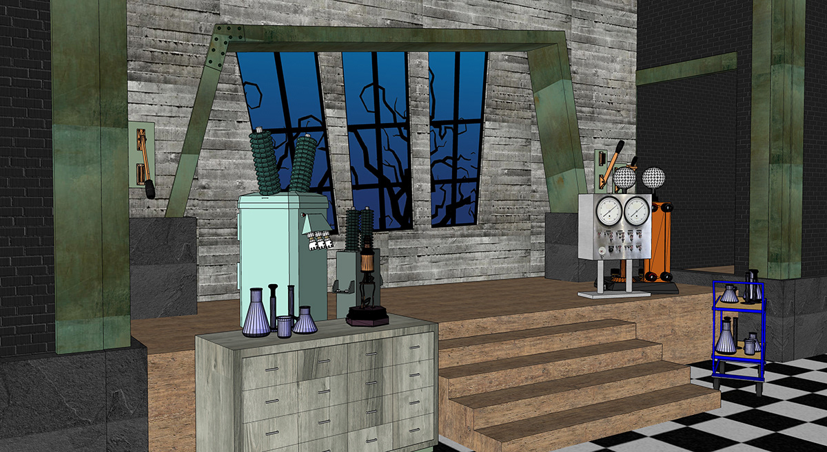 3D model of set