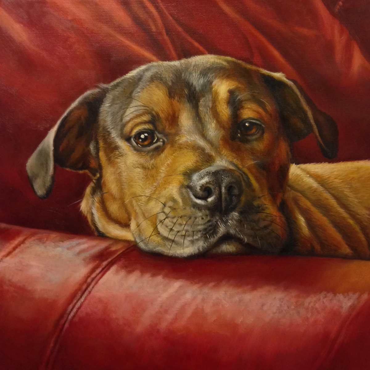 “Sonny”, 18x18in., oil on linen,