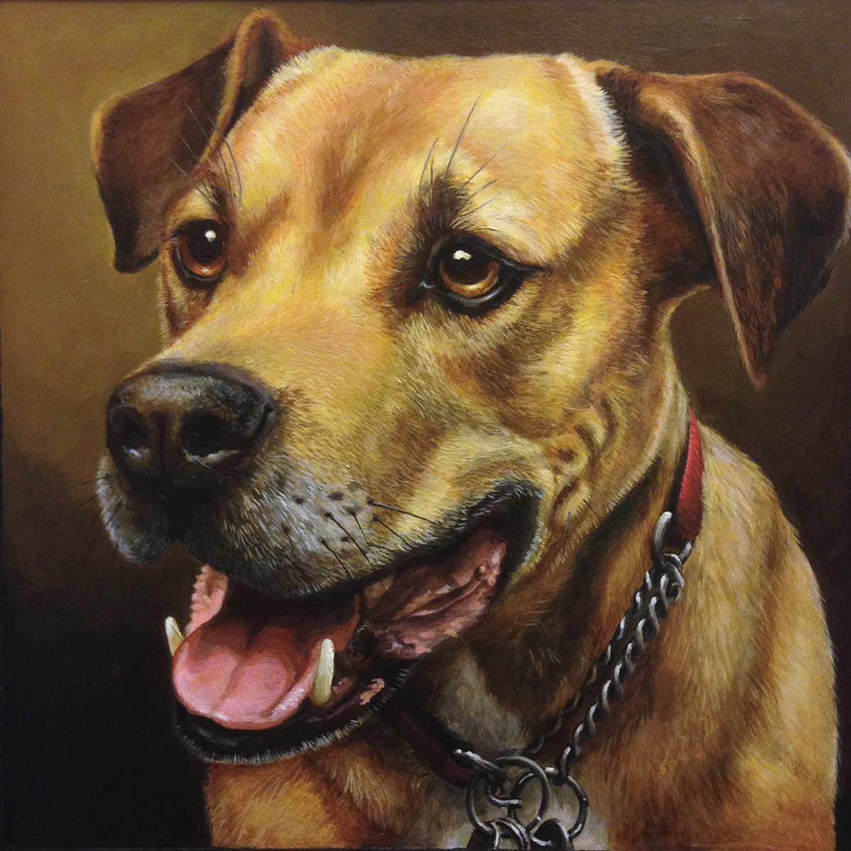 "Roger”, 10x10in., acrylic on panel