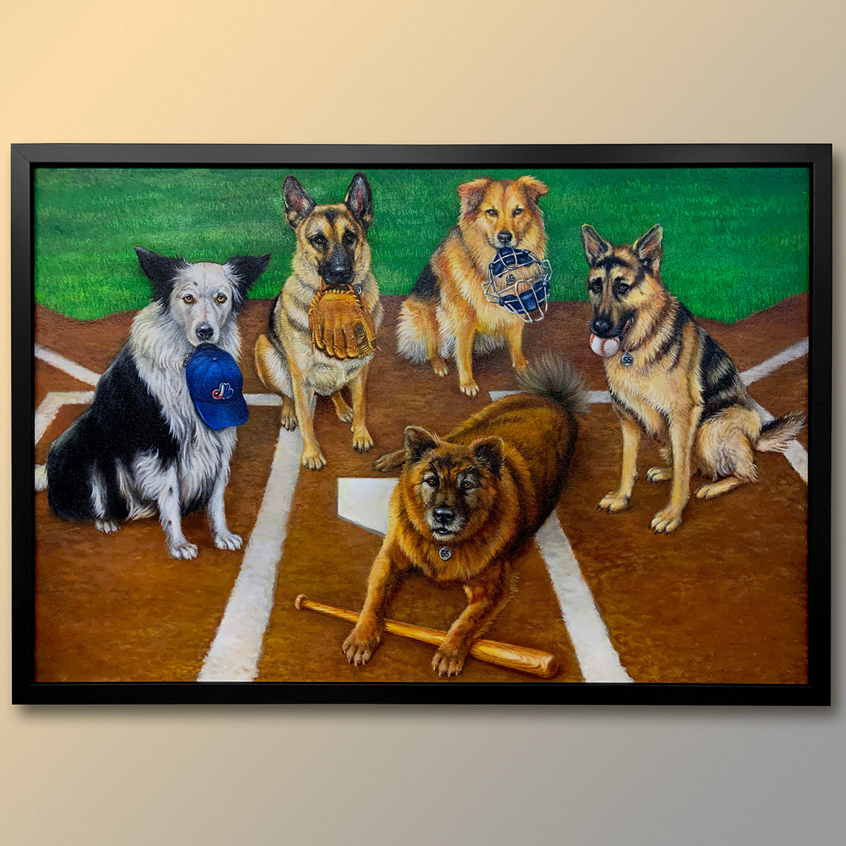 “The Furutani All-Stars”, 30x20in., oil on canvas