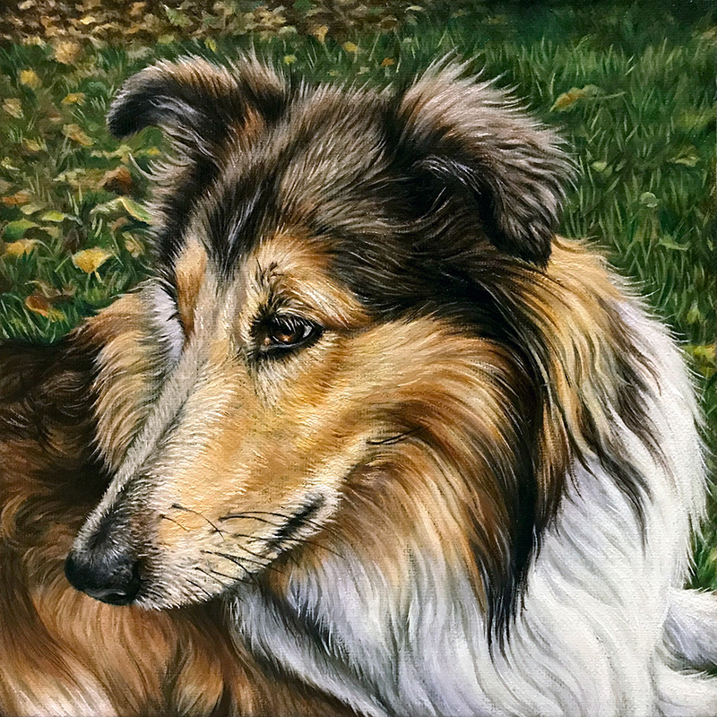 “Noah”, 8x8in., oil on linen on panel