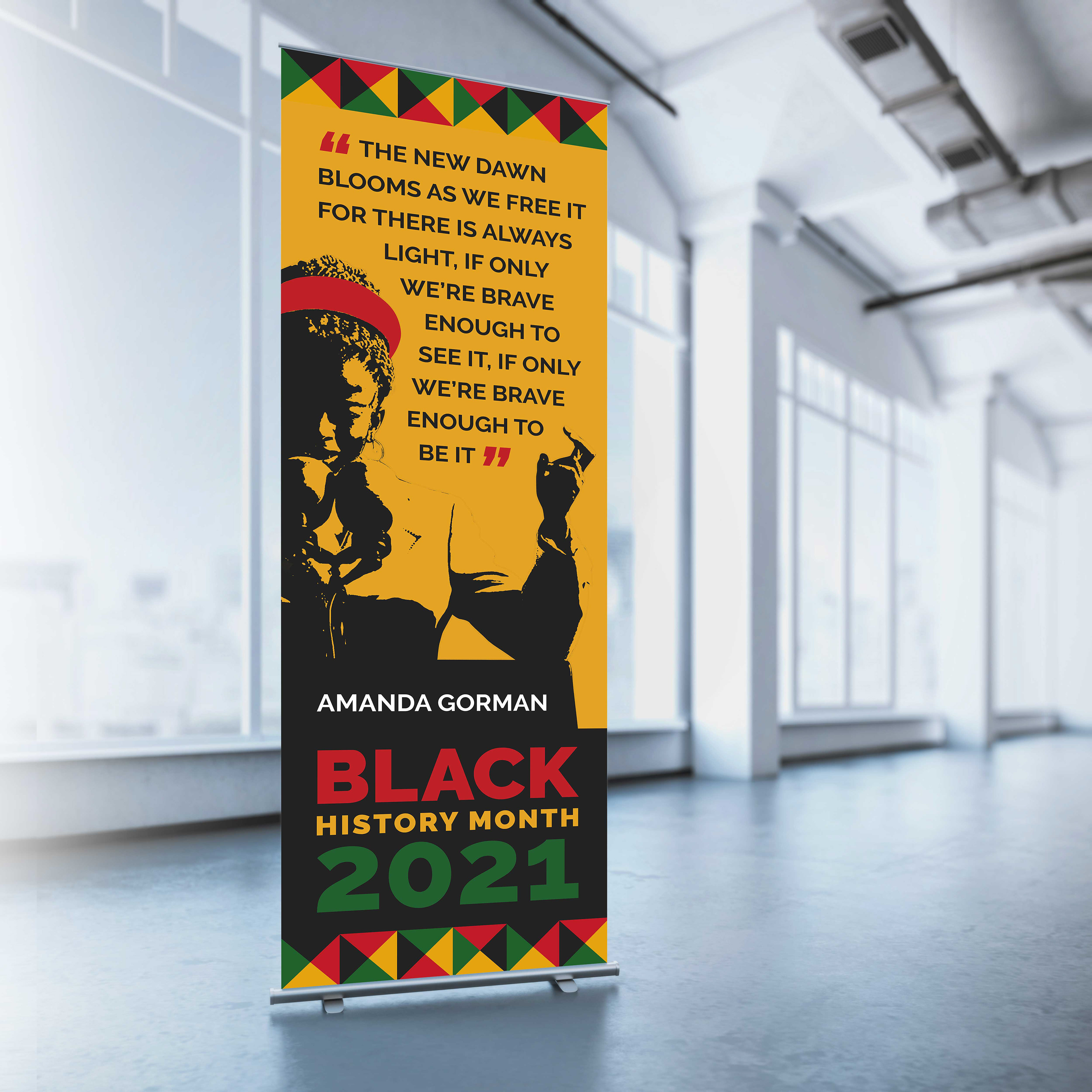 2021 Black History Month Indoor Banner